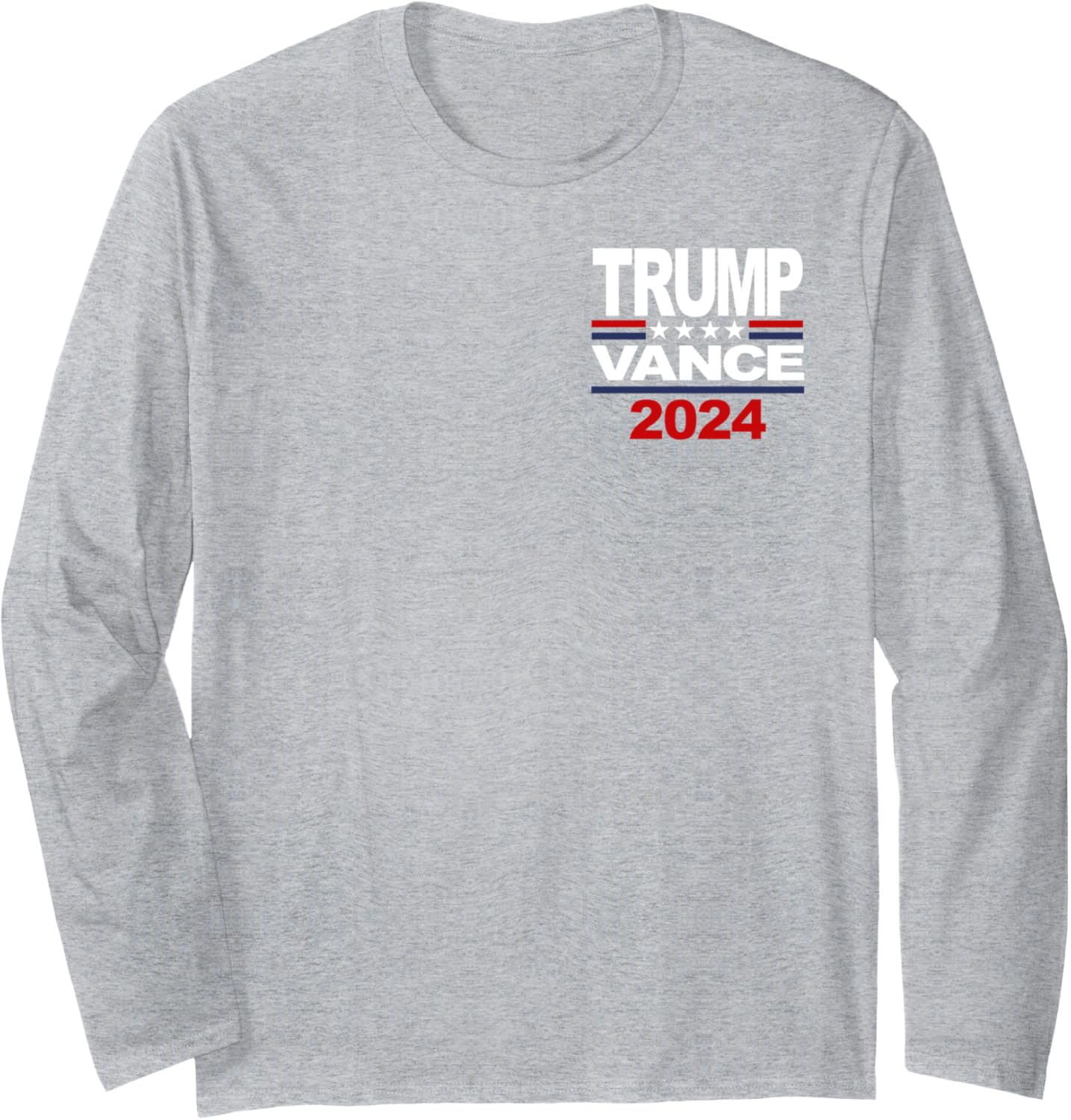 2024 Trump Vance Presidential Election Front And Back Long Sleeve T-Shirt