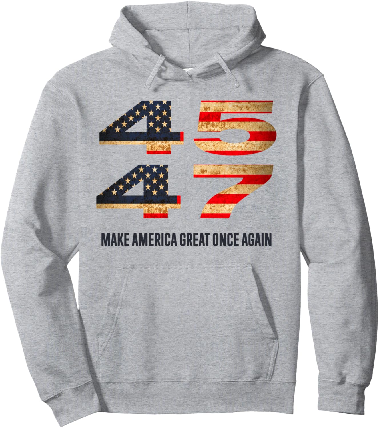 45 47 Trump - MAGOA Make America Great Once Again Pullover Hoodie