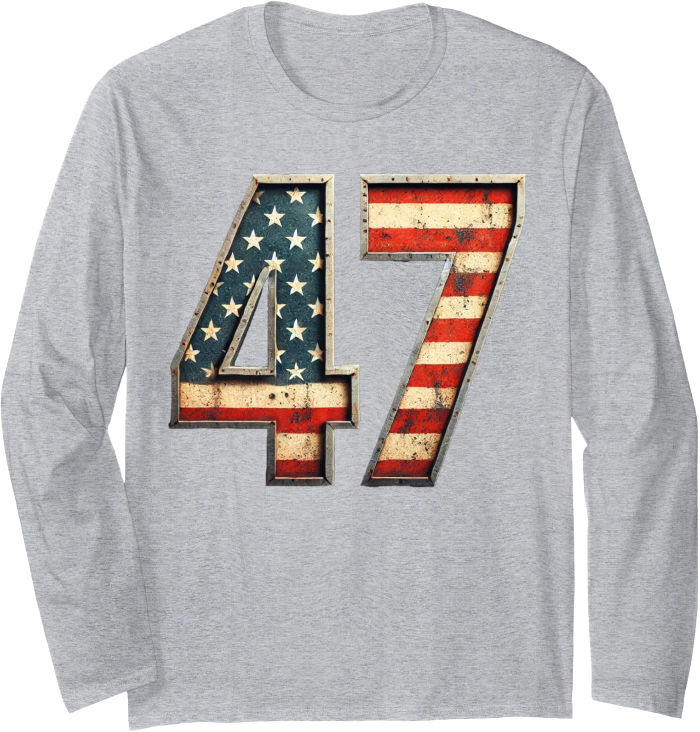 47 Donald Trump 2024 USA President Long Sleeve T-Shirt