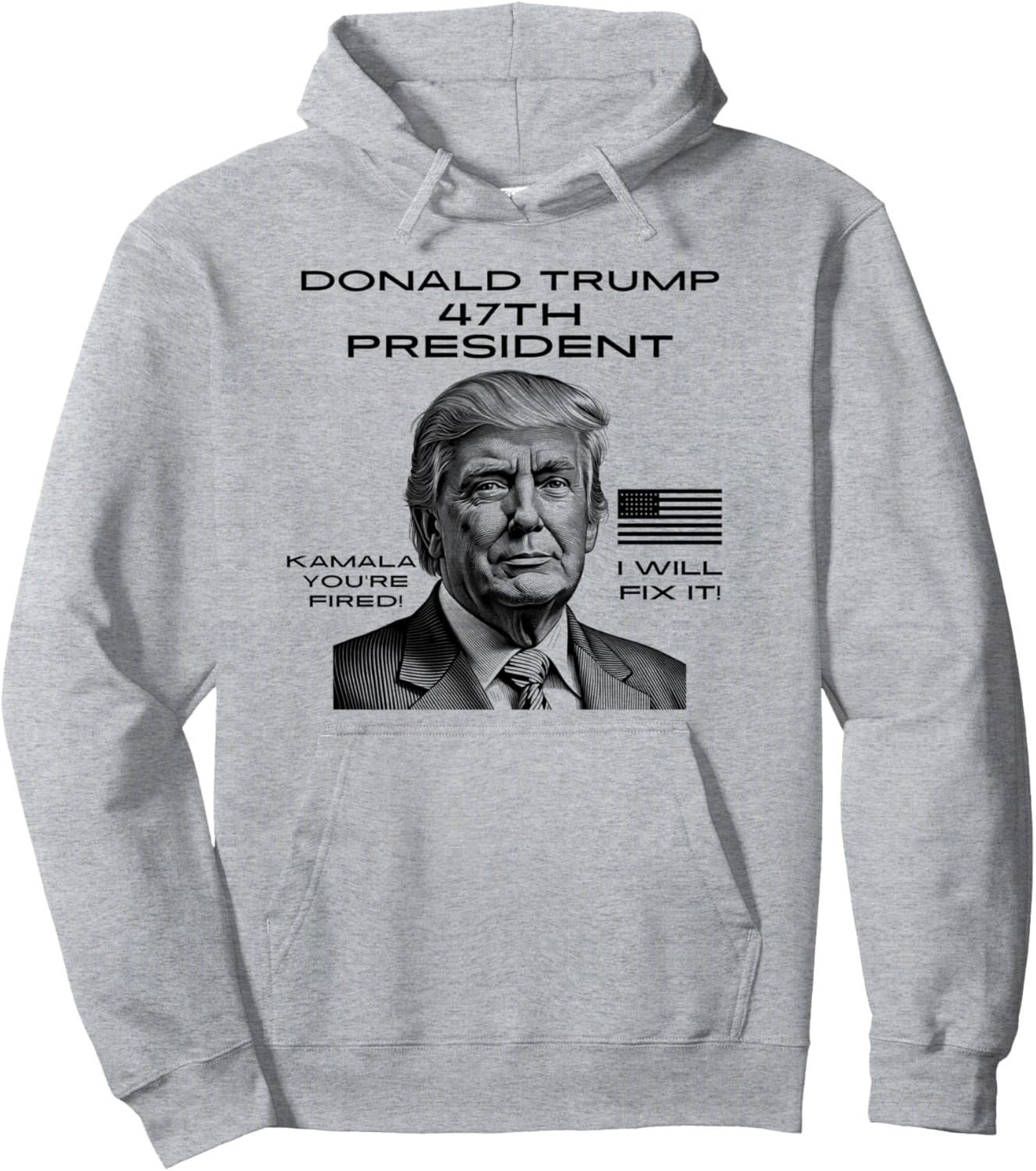 47th President Donald Trump I Will Fix It United States Pullover Hoodie