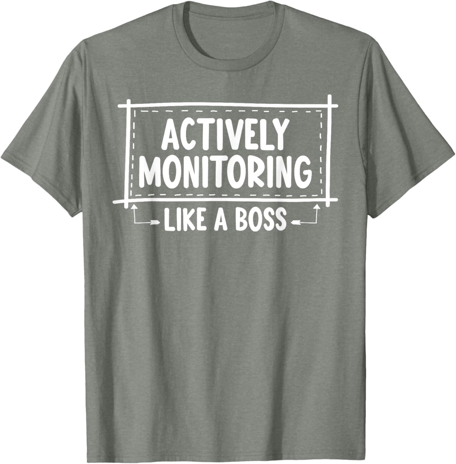 Actively Monitoring Like A Boss School Teacher Mom Test Day T-Shirt