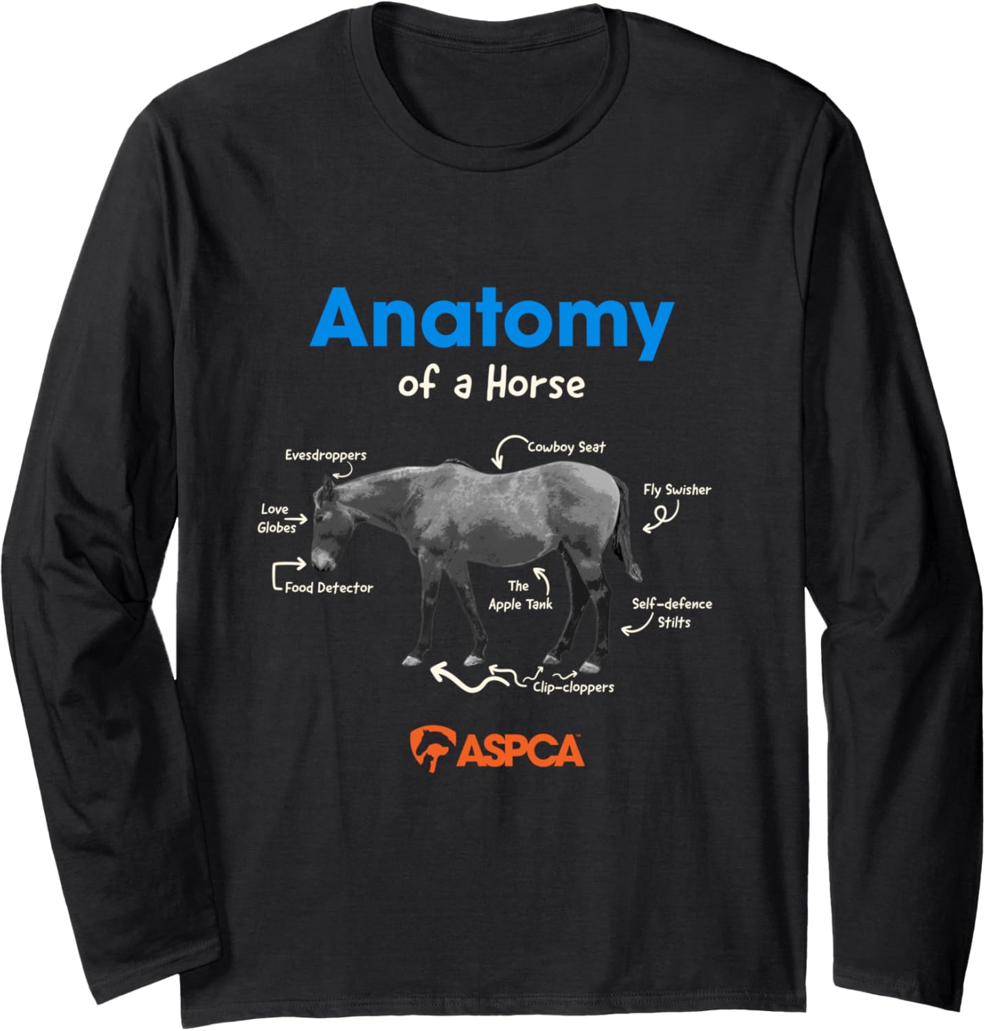 Anatomy of a Horse Long Sleeve T-Shirt