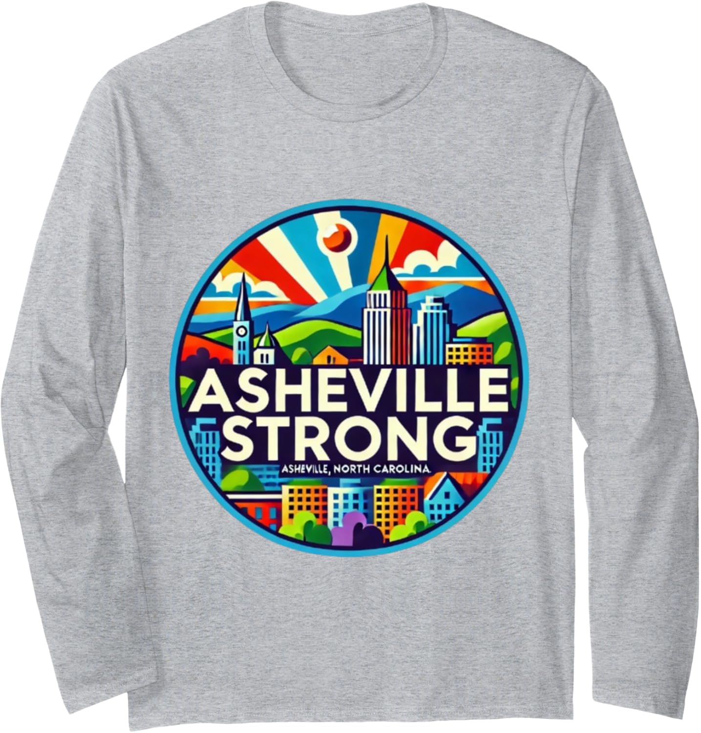 Asheville Strong Western NC Helene recovery Long Sleeve T-Shirt