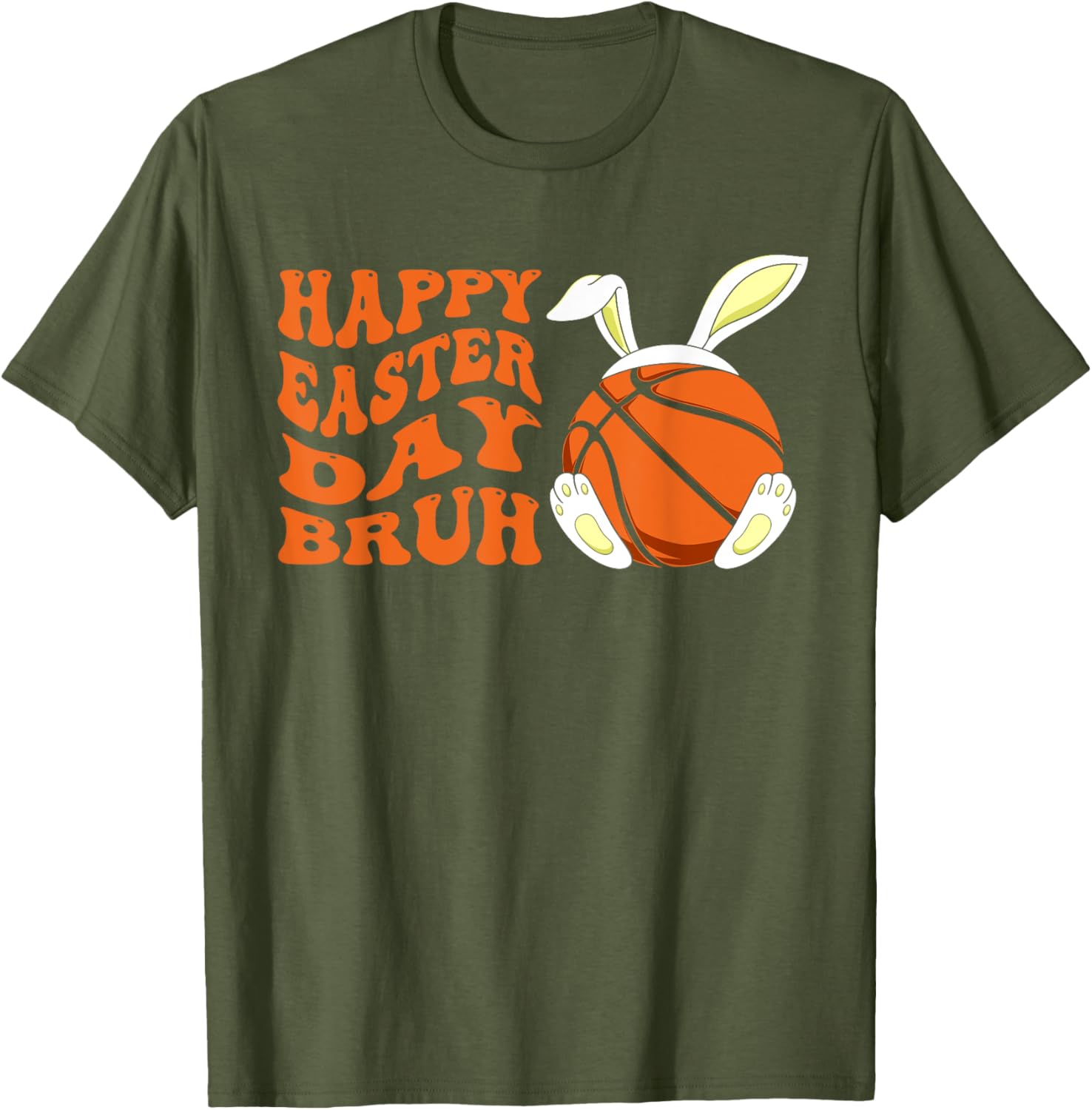 Basketball Easter Rabbit Bunny, Happy Easter Day Bruh T-Shirt