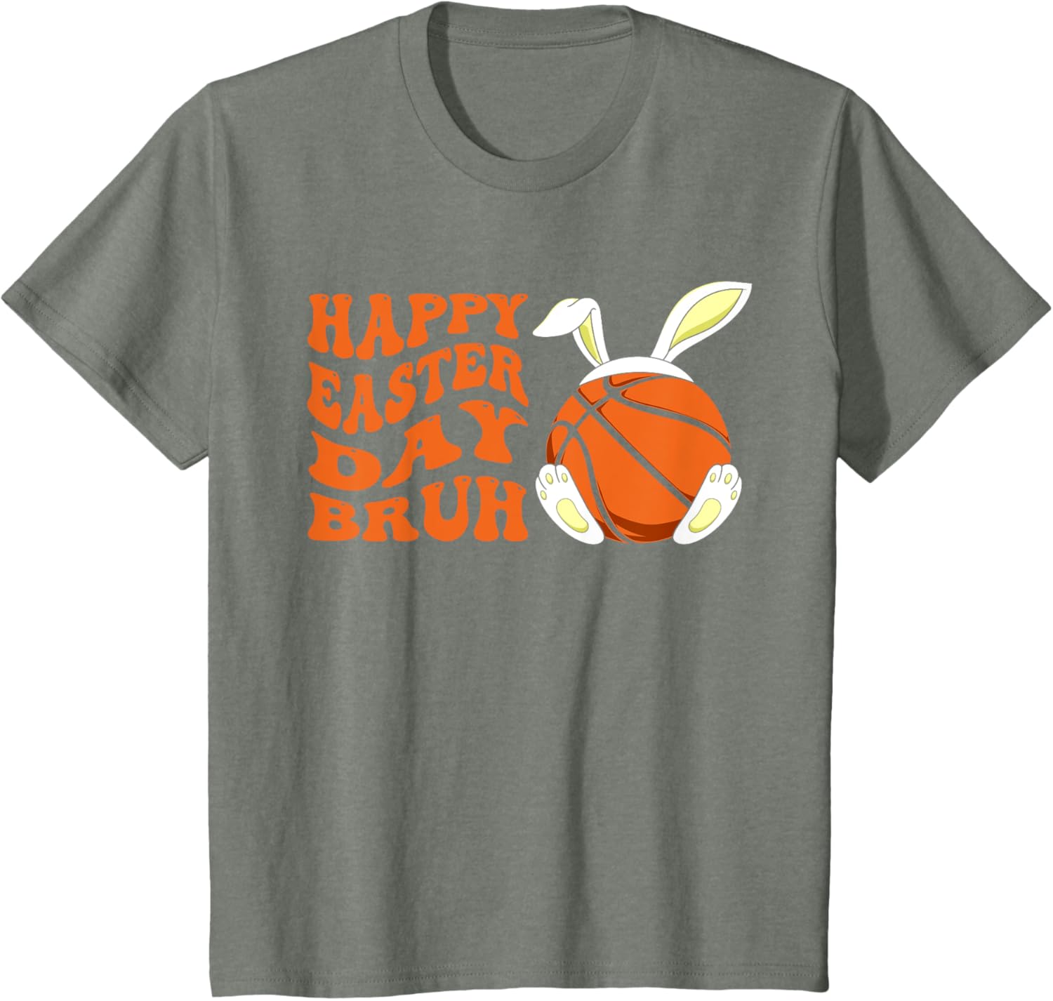 Basketball Easter Rabbit Bunny, Happy Easter Day Bruh T-Shirt