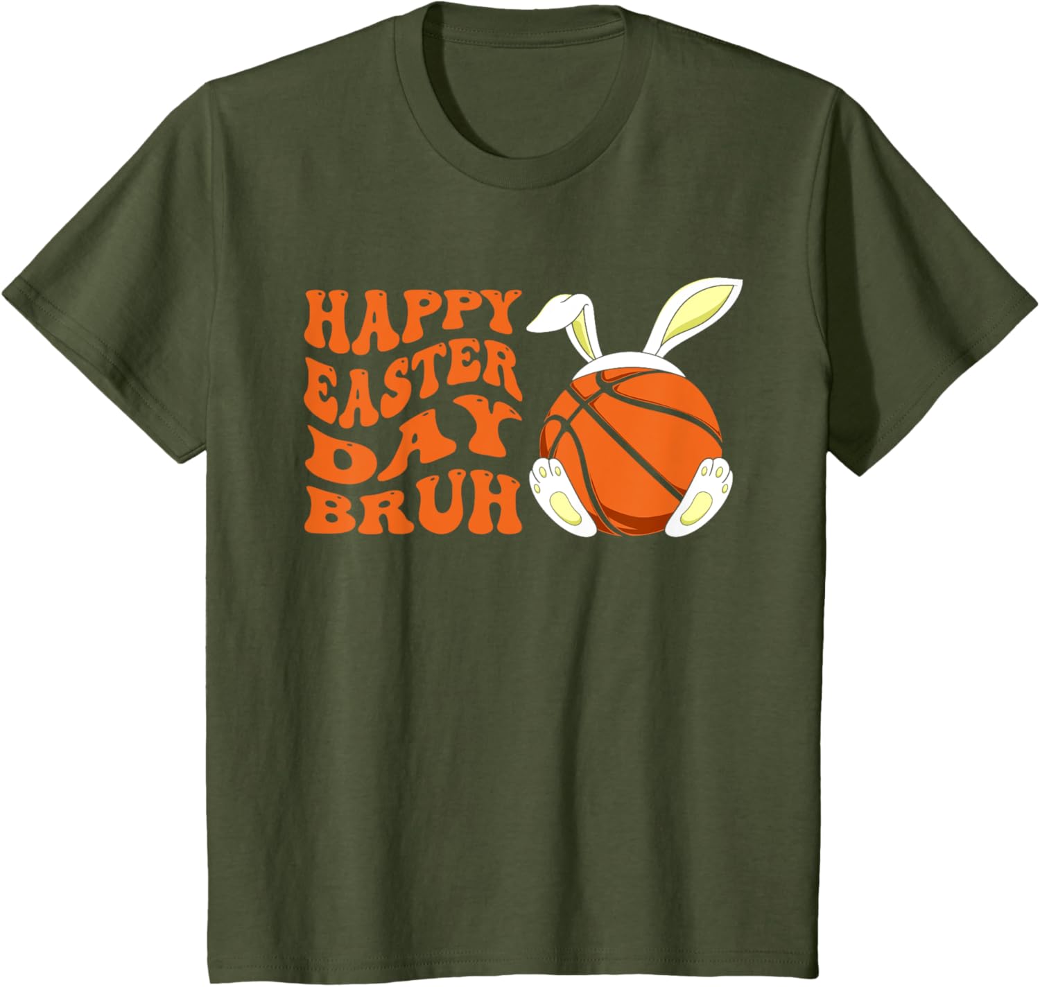 Basketball Easter Rabbit Bunny, Happy Easter Day Bruh T-Shirt