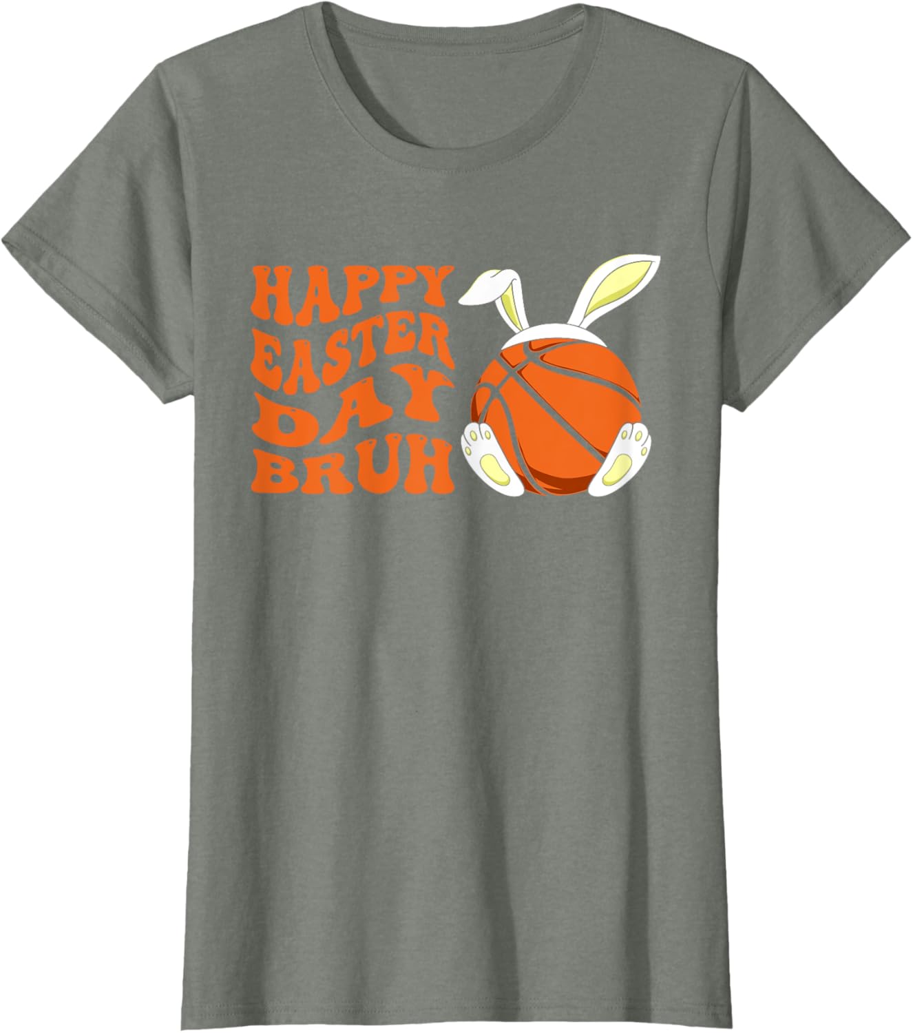 Basketball Easter Rabbit Bunny, Happy Easter Day Bruh T-Shirt