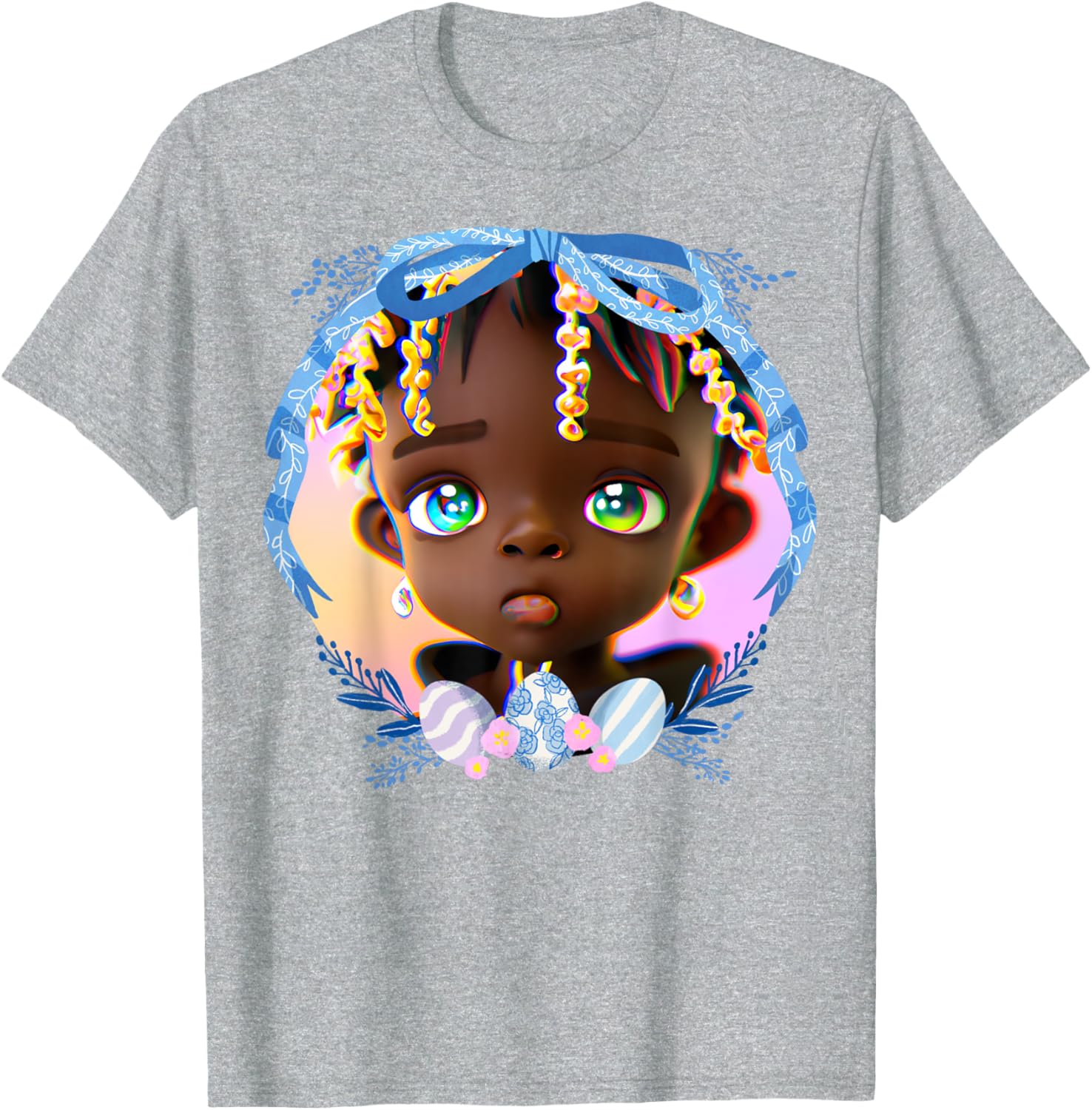 Black Boy Melanin Bruh Easter Egg Hunt Spring Garden Hunter T-Shirt