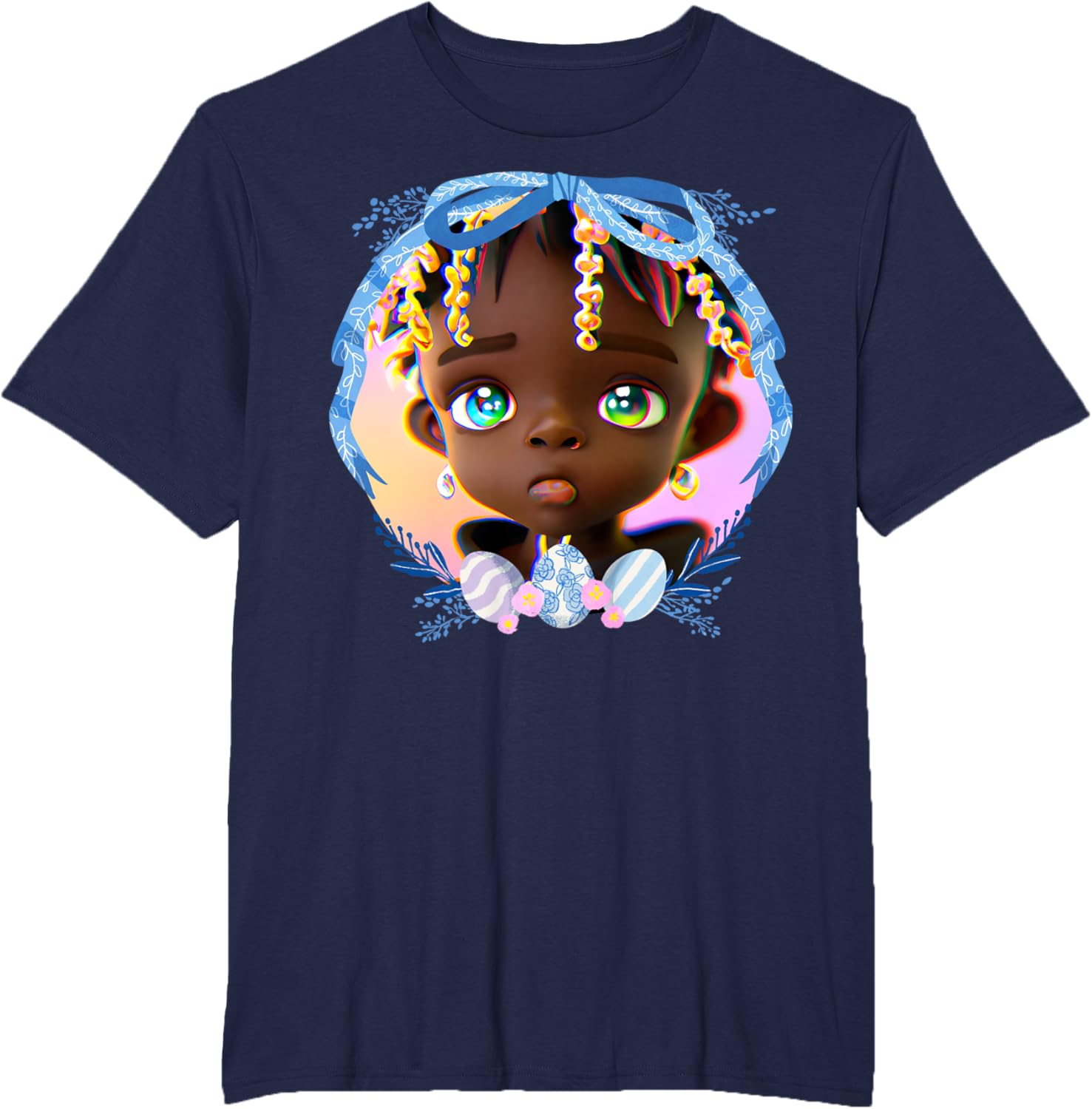 Black Boy Melanin Bruh Easter Egg Hunt Spring Garden Hunter T-Shirt