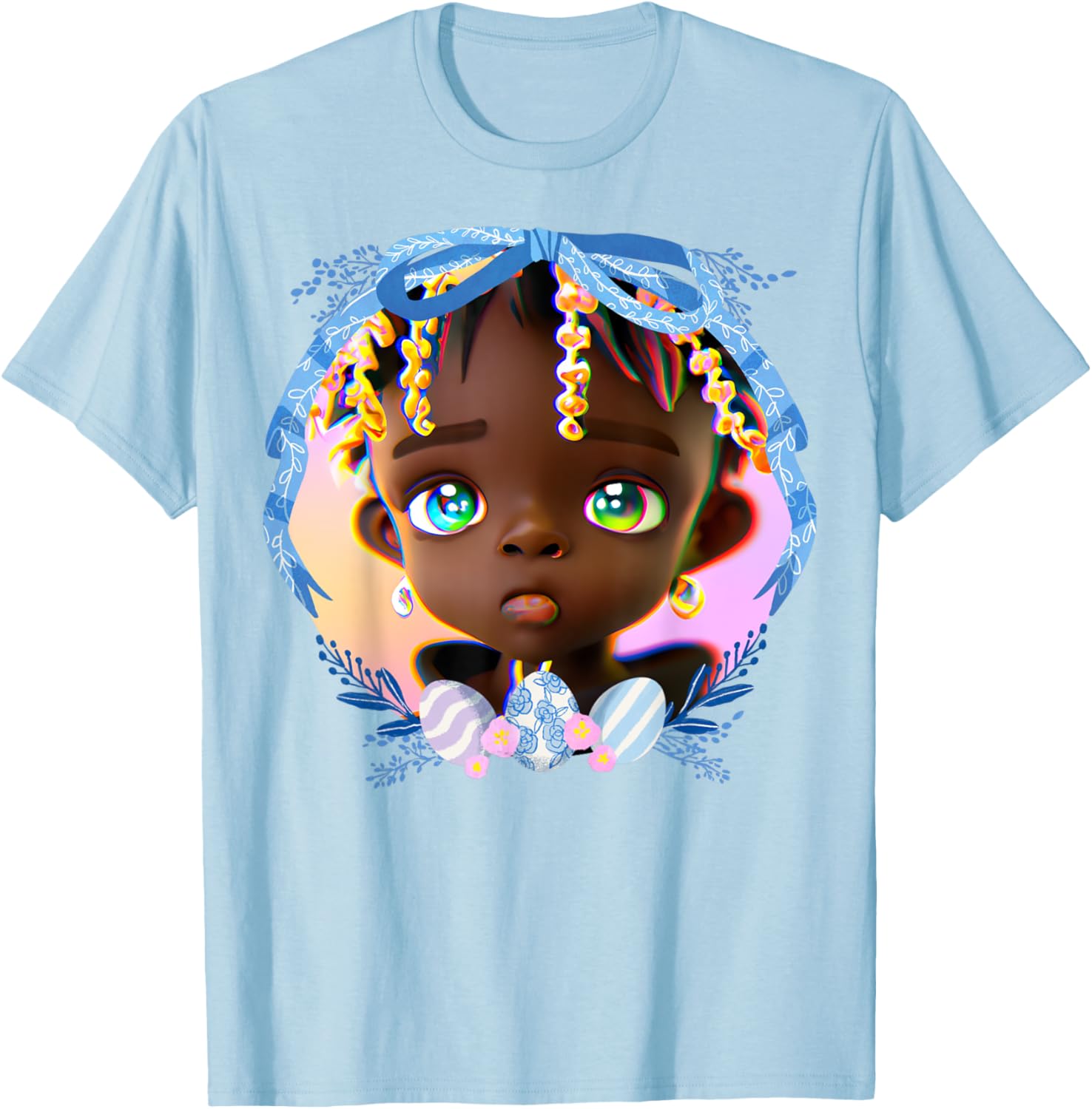 Black Boy Melanin Bruh Easter Egg Hunt Spring Garden Hunter T-Shirt