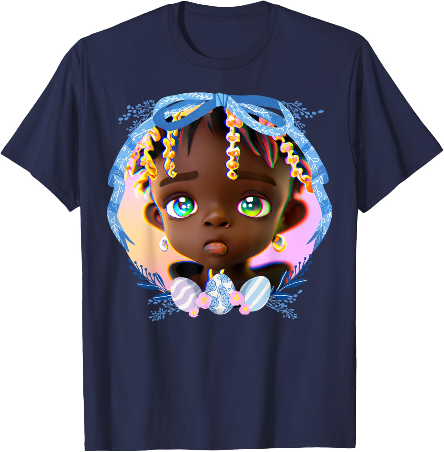 Black Boy Melanin Bruh Easter Egg Hunt Spring Garden Hunter T-Shirt