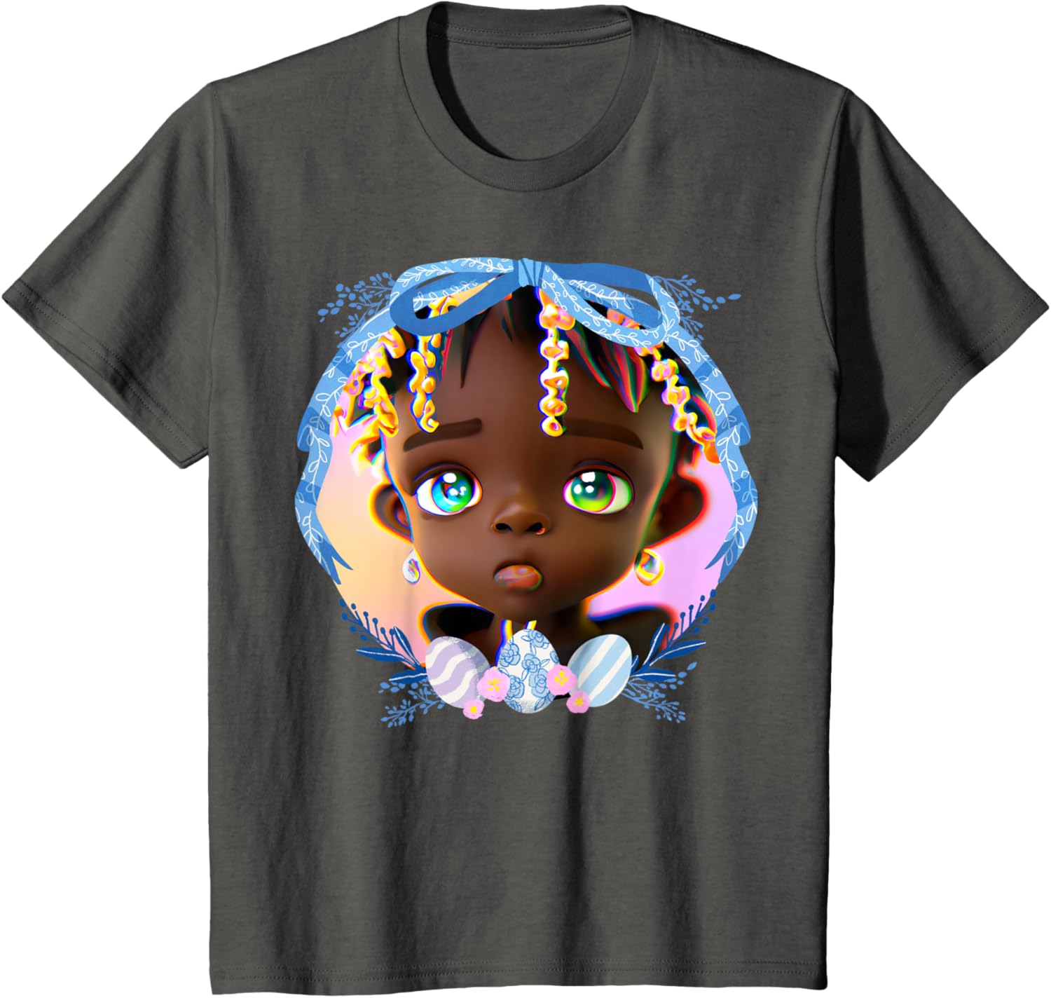 Black Boy Melanin Bruh Easter Egg Hunt Spring Garden Hunter T-Shirt