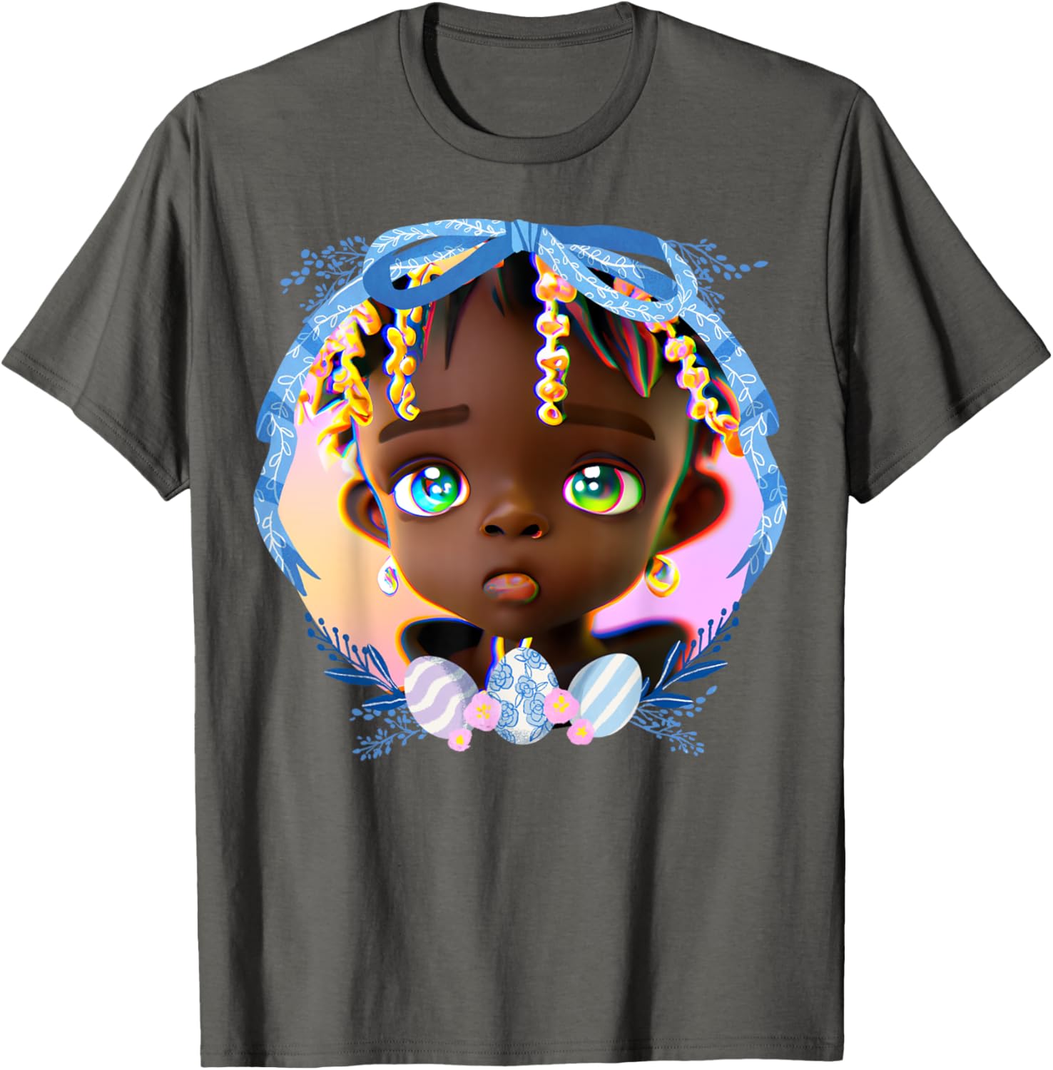 Black Boy Melanin Bruh Easter Egg Hunt Spring Garden Hunter T-Shirt