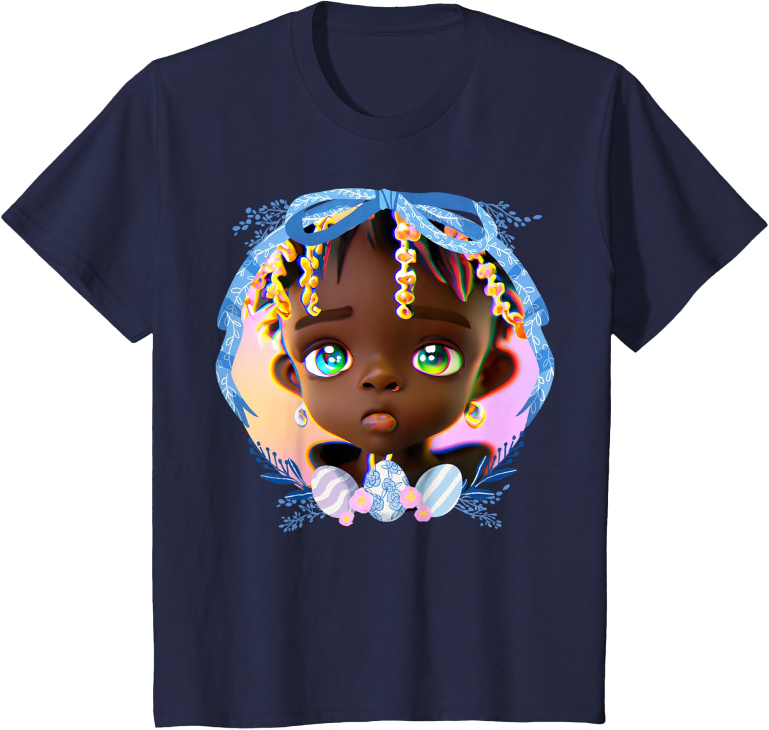 Black Boy Melanin Bruh Easter Egg Hunt Spring Garden Hunter T-Shirt