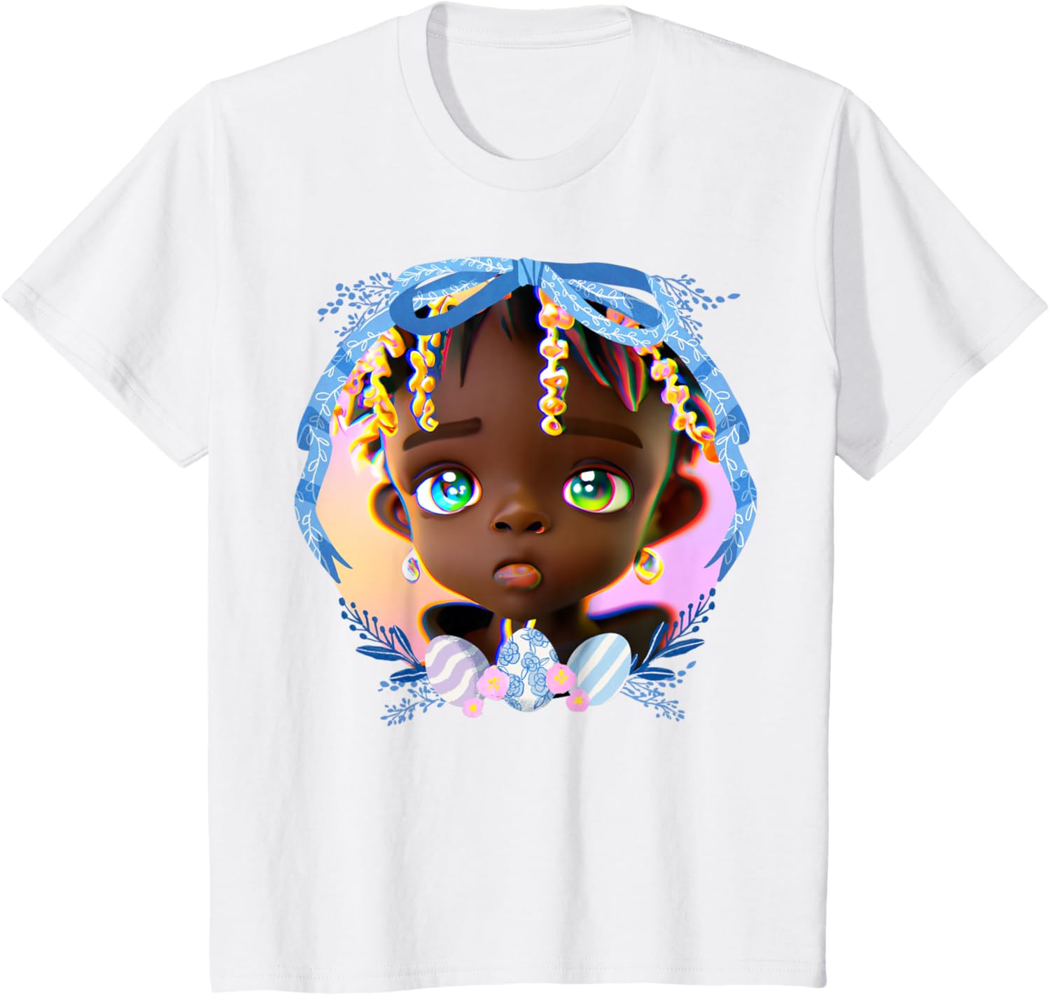 Black Boy Melanin Bruh Easter Egg Hunt Spring Garden Hunter T-Shirt