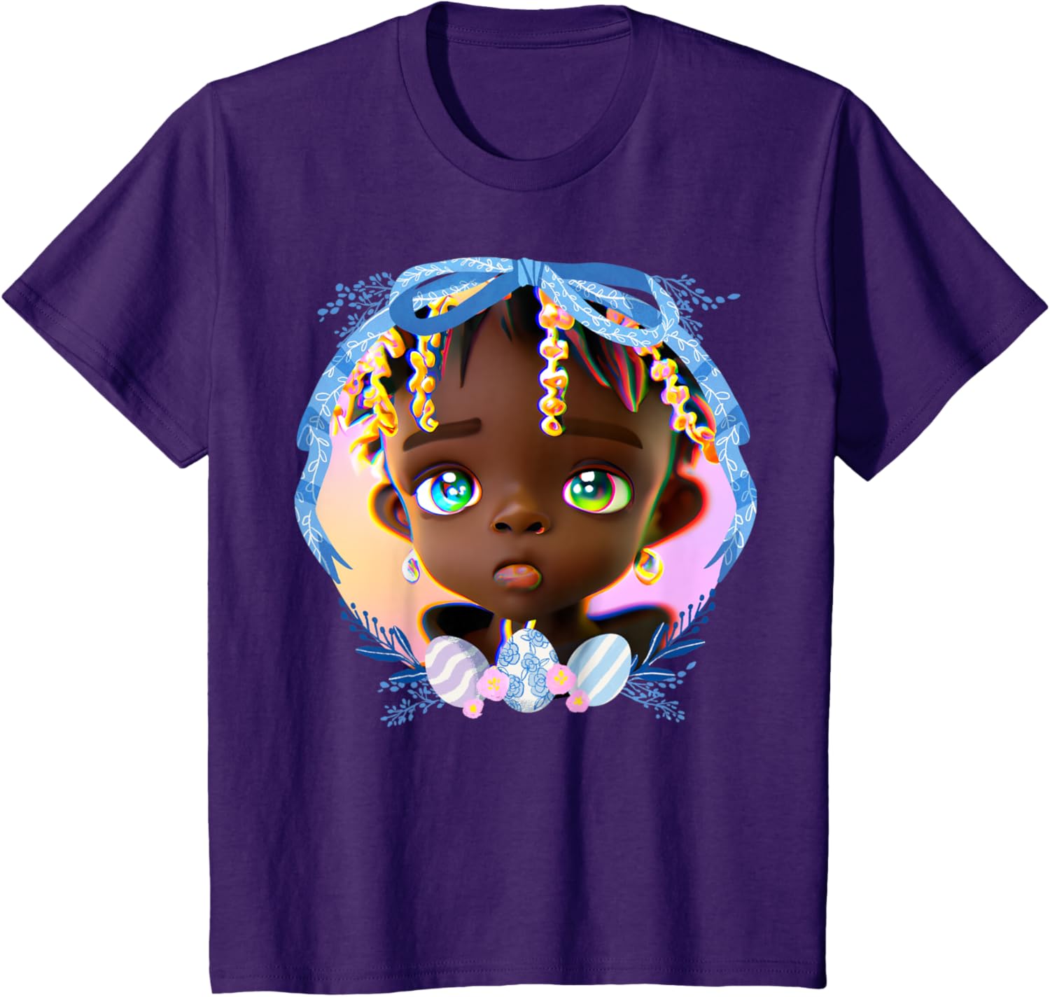 Black Boy Melanin Bruh Easter Egg Hunt Spring Garden Hunter T-Shirt