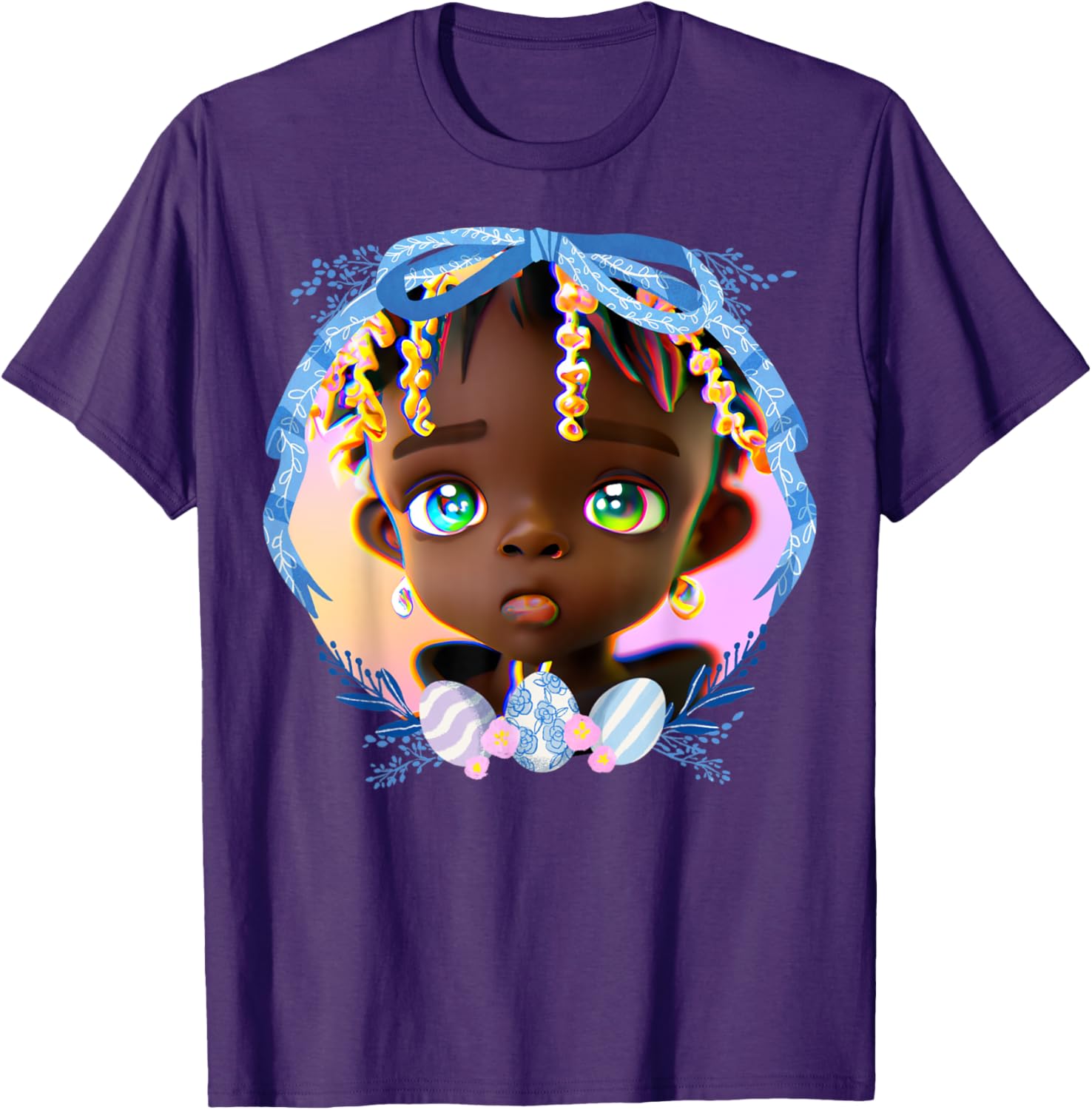 Black Boy Melanin Bruh Easter Egg Hunt Spring Garden Hunter T-Shirt