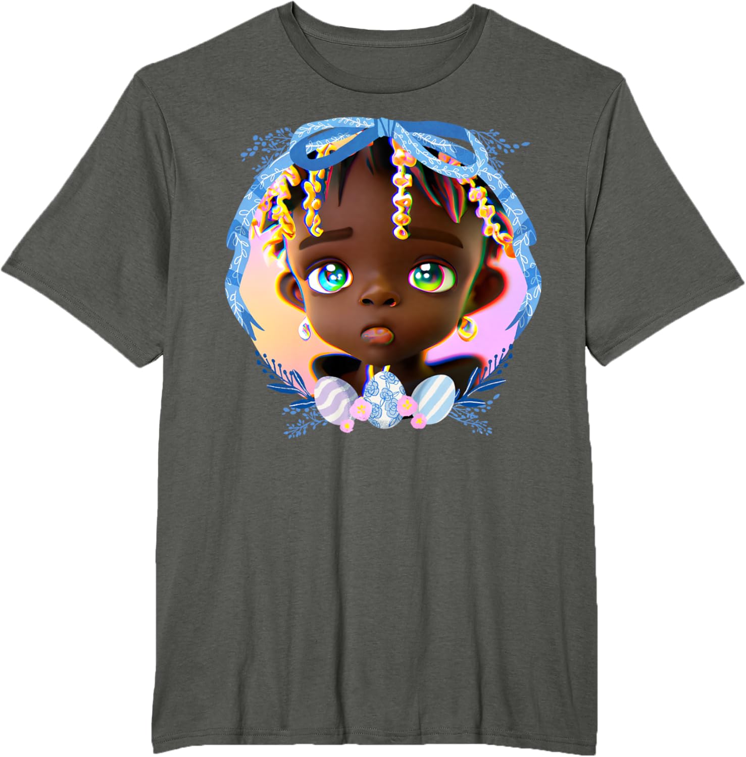 Black Boy Melanin Bruh Easter Egg Hunt Spring Garden Hunter T-Shirt