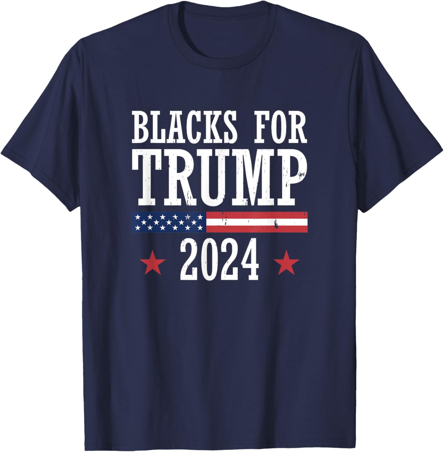 Blacks For Trump 2024 Presidential Election Republican T-Shirt