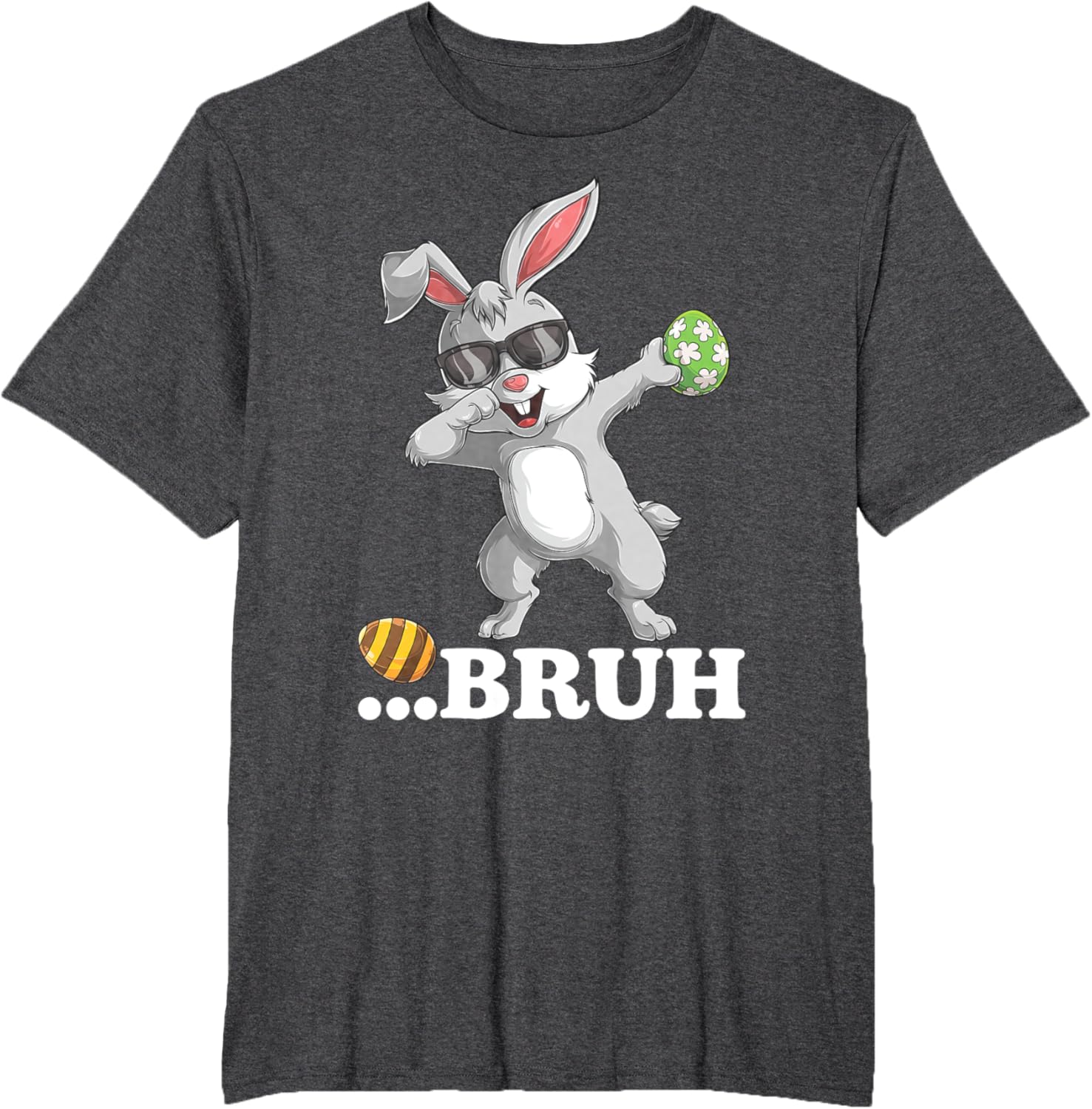 Bruh Dabbing Bunny Funny mens kids Boys Easter day T-Shirt