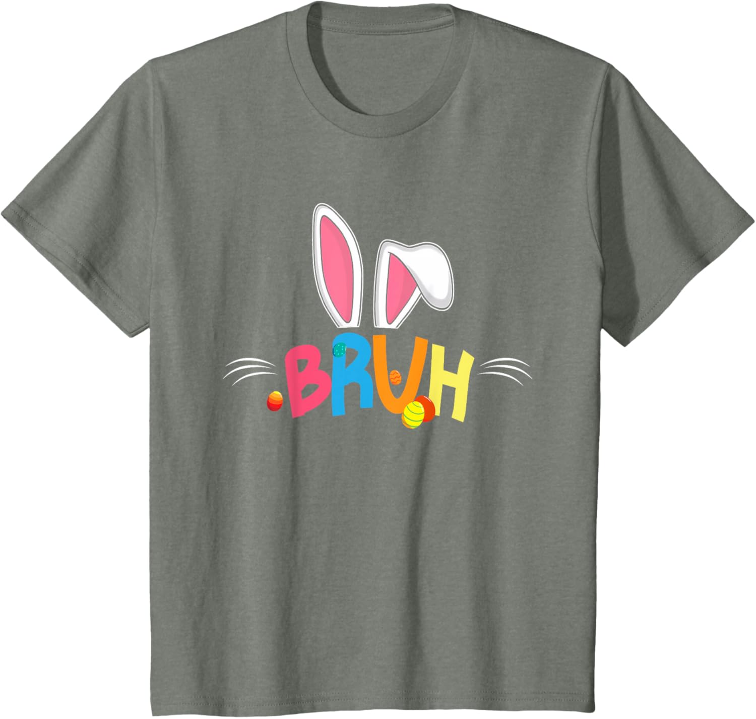 Bruh Easter 2025 Cute Bunny Rabbit Shirt | Bunny Easter Day T-Shirt