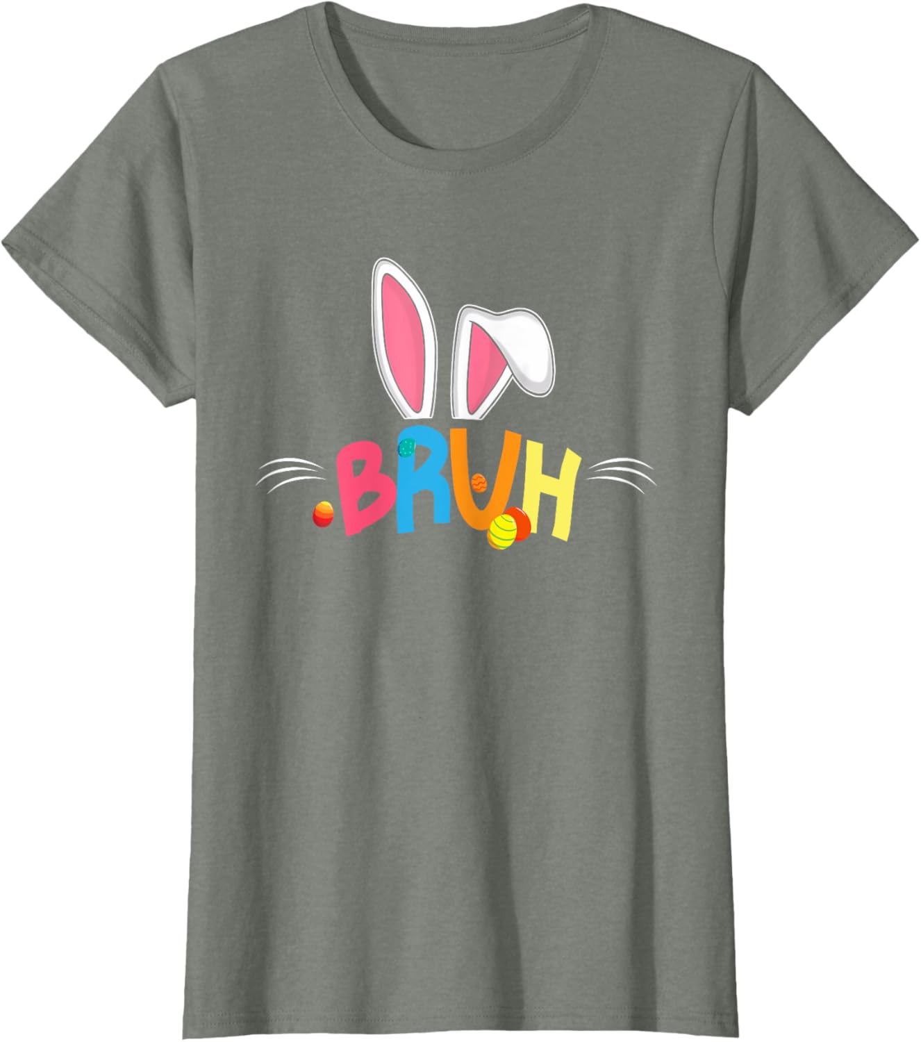 Bruh Easter 2025 Cute Bunny Rabbit Shirt | Bunny Easter Day T-Shirt