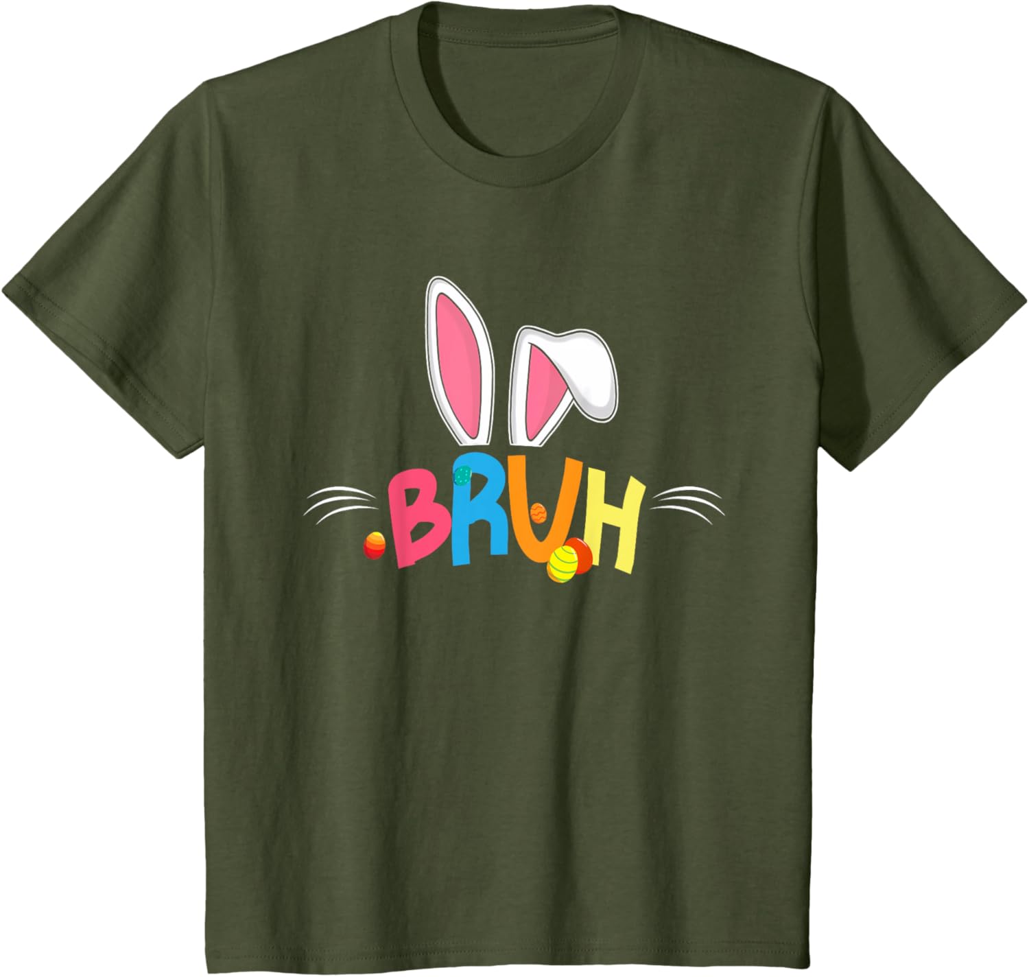 Bruh Easter 2025 Cute Bunny Rabbit Shirt | Bunny Easter Day T-Shirt