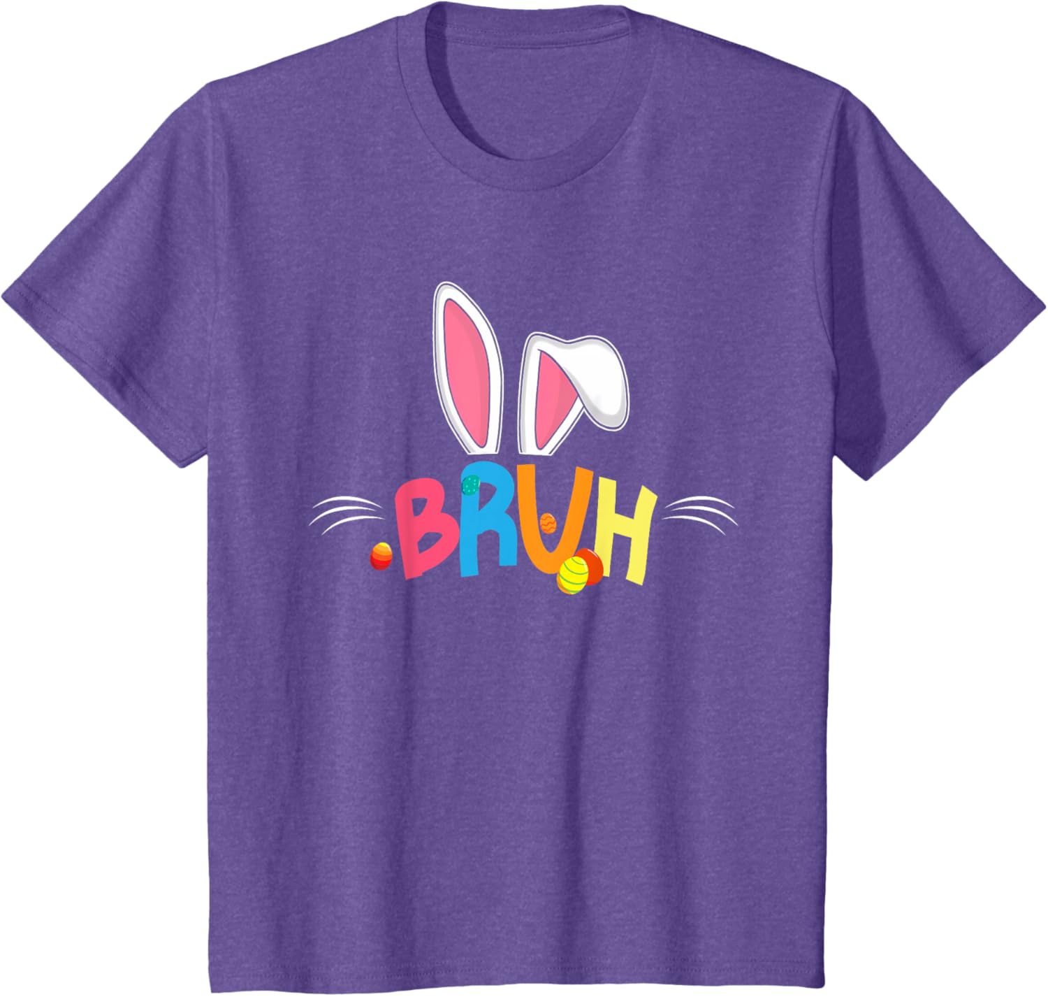 Bruh Easter 2025 Cute Bunny Rabbit Shirt | Bunny Easter Day T-Shirt