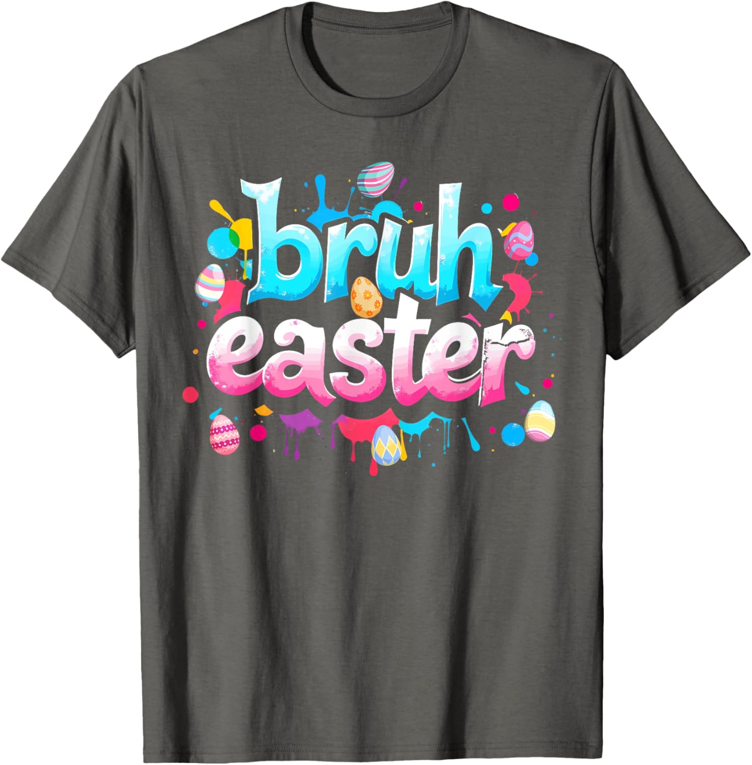 Bruh Easter Boys Teens Kids Funny Easter Day Eggs Hunting T-Shirt