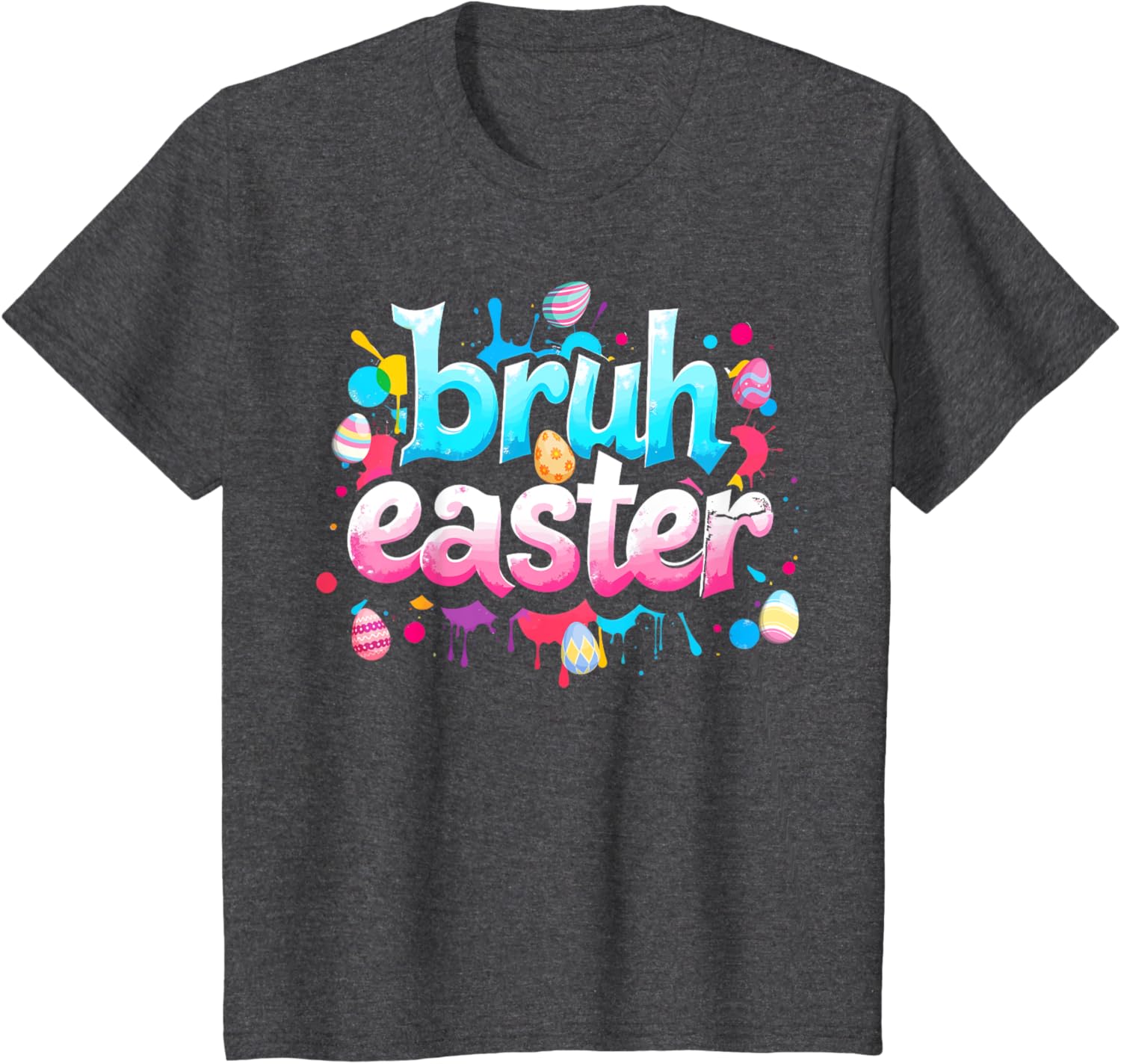 Bruh Easter Boys Teens Kids Funny Easter Day Eggs Hunting T-Shirt