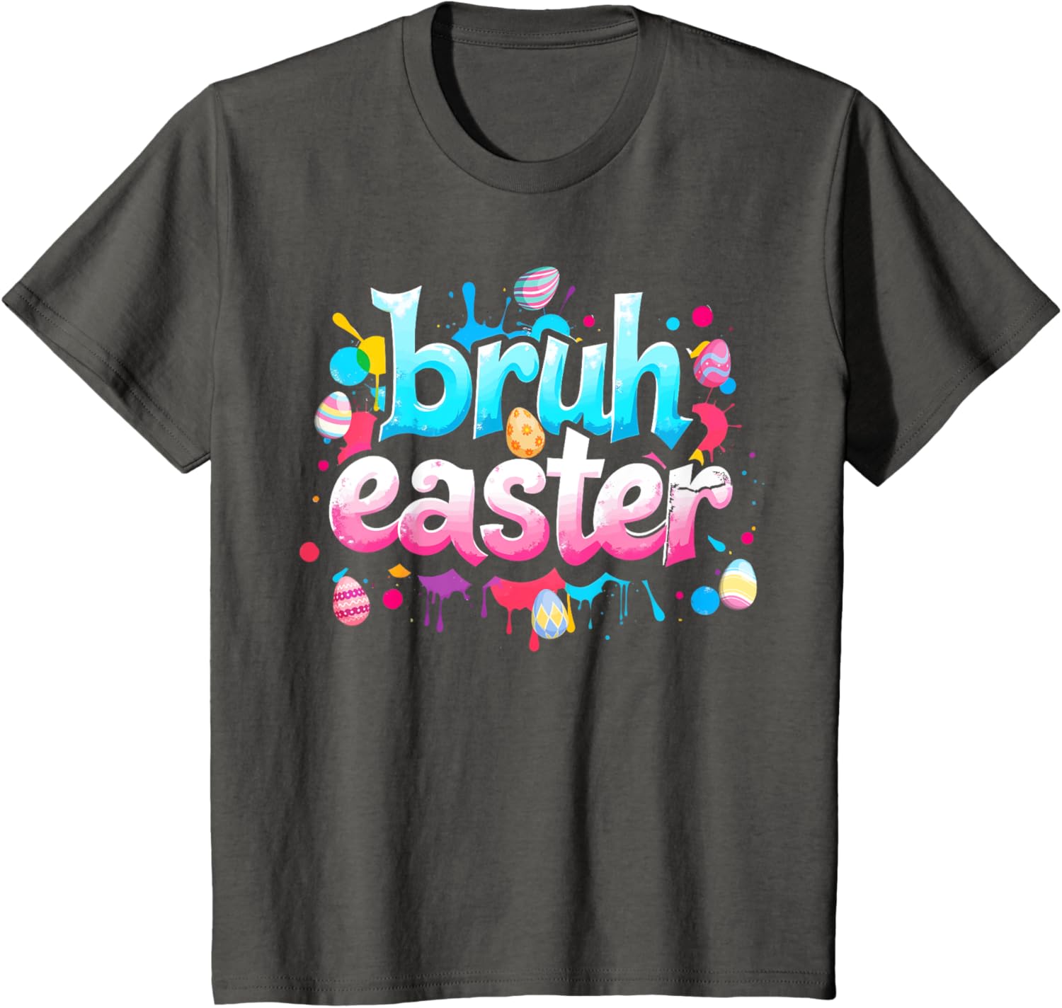 Bruh Easter Boys Teens Kids Funny Easter Day Eggs Hunting T-Shirt