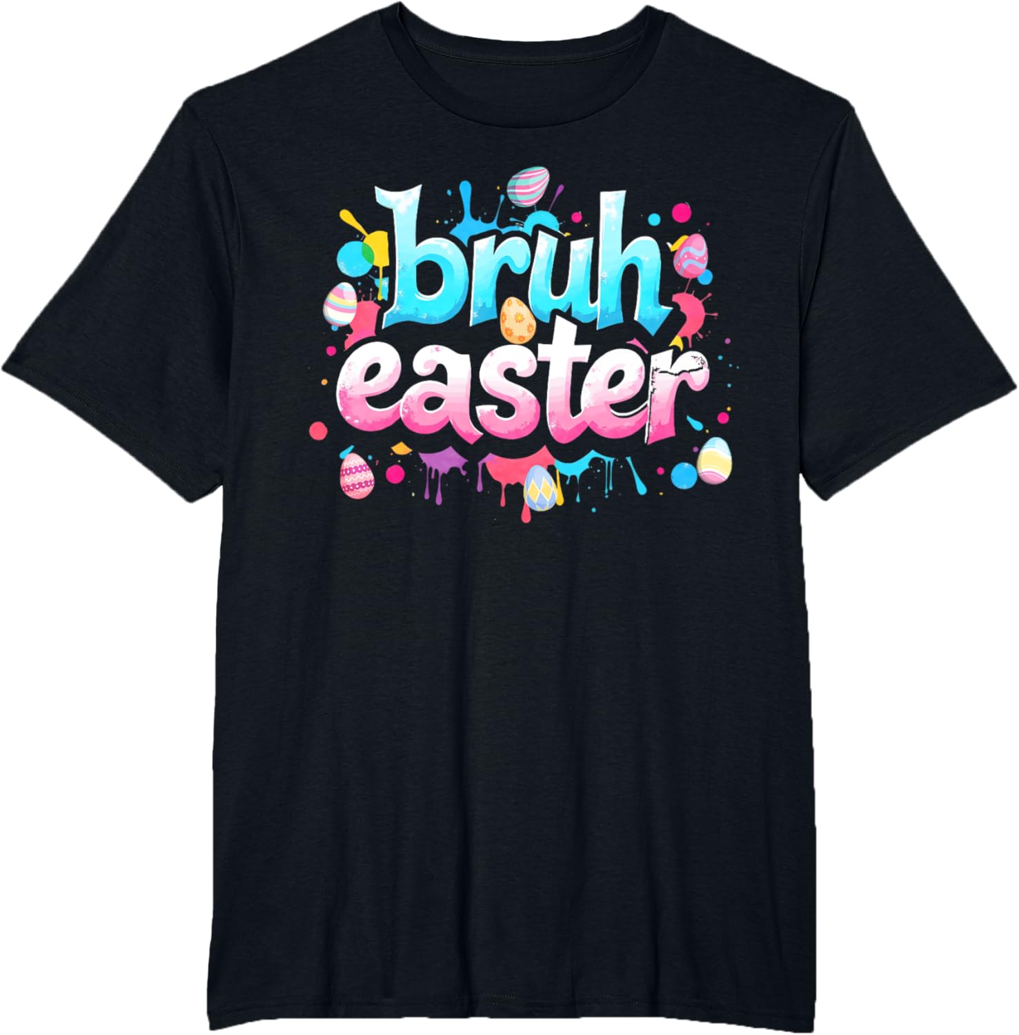 Bruh Easter Boys Teens Kids Funny Easter Day Eggs Hunting T-Shirt