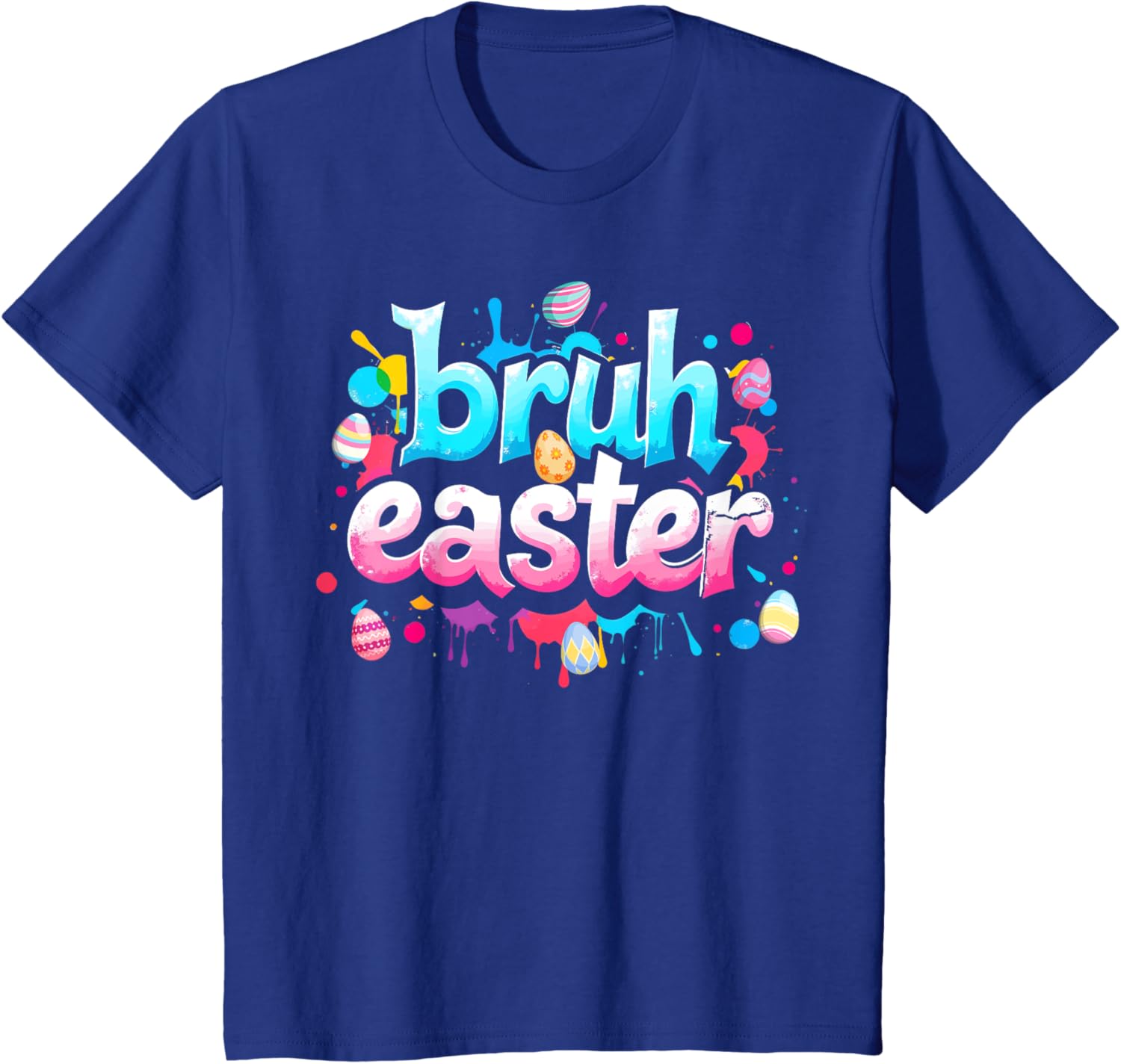 Bruh Easter Boys Teens Kids Funny Easter Day Eggs Hunting T-Shirt