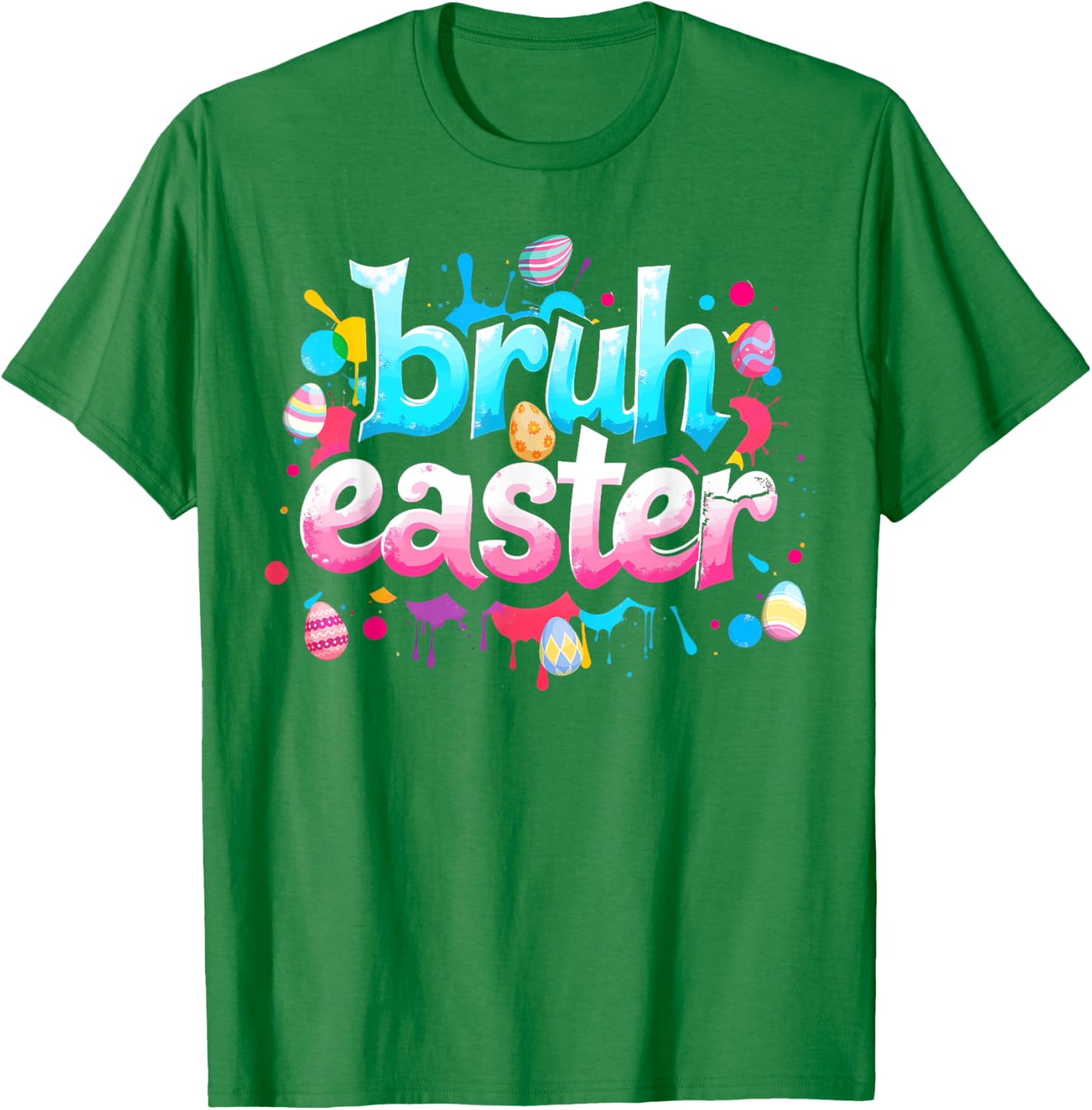 Bruh Easter Boys Teens Kids Funny Easter Day Eggs Hunting T-Shirt