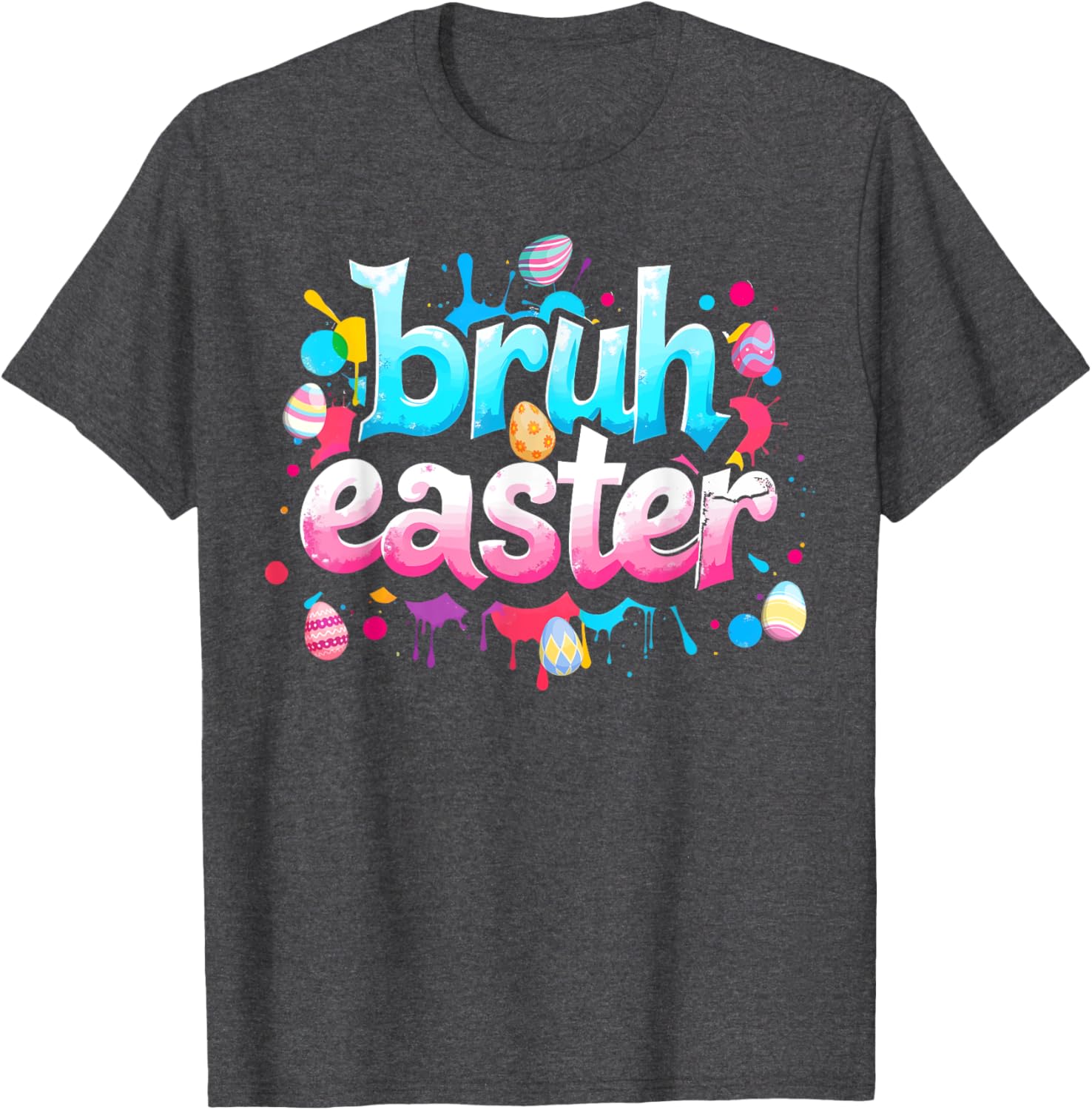 Bruh Easter Boys Teens Kids Funny Easter Day Eggs Hunting T-Shirt