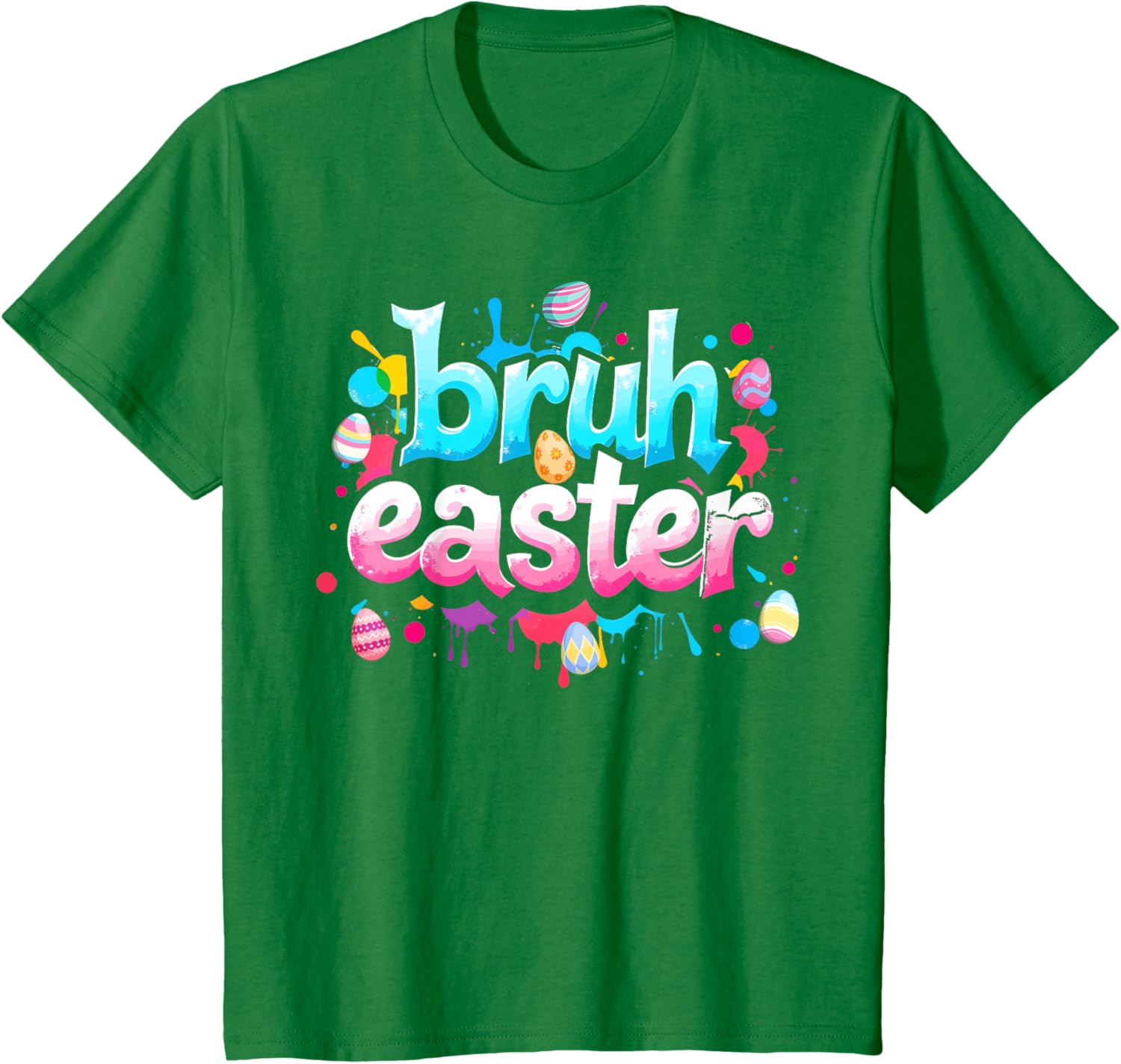 Bruh Easter Boys Teens Kids Funny Easter Day Eggs Hunting T-Shirt