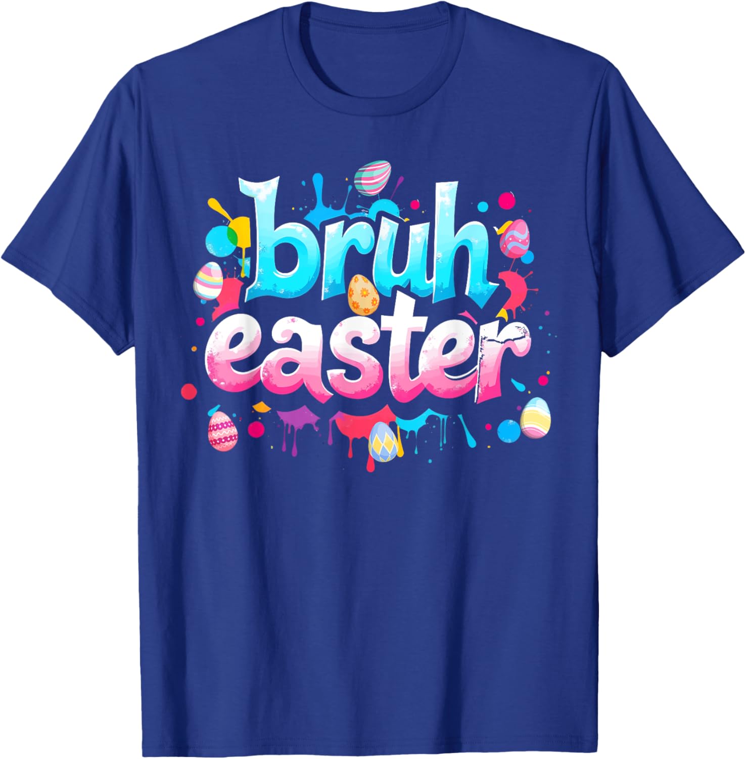 Bruh Easter Boys Teens Kids Funny Easter Day Eggs Hunting T-Shirt