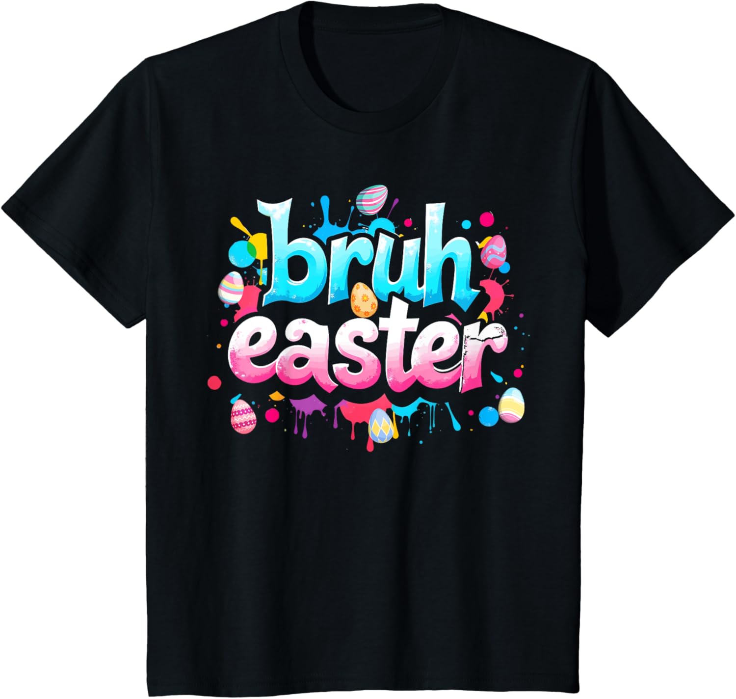 Bruh Easter Boys Teens Kids Funny Easter Day Eggs Hunting T-Shirt