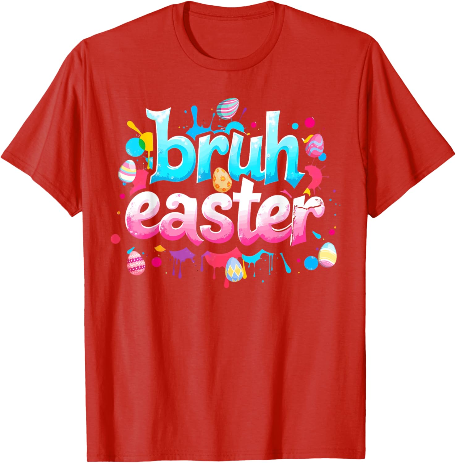 Bruh Easter Boys Teens Kids Funny Easter Day Eggs Hunting T-Shirt