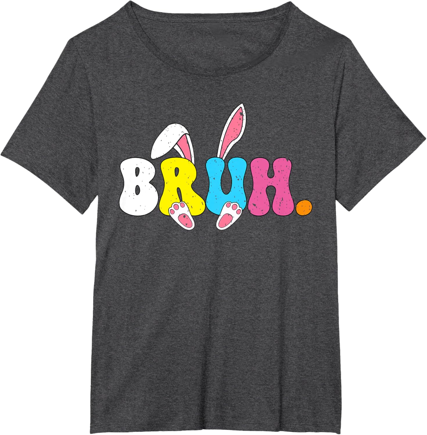 Bruh Easter Bunny Rabbit Face Easter Day Teens Boys Kids T-Shirt