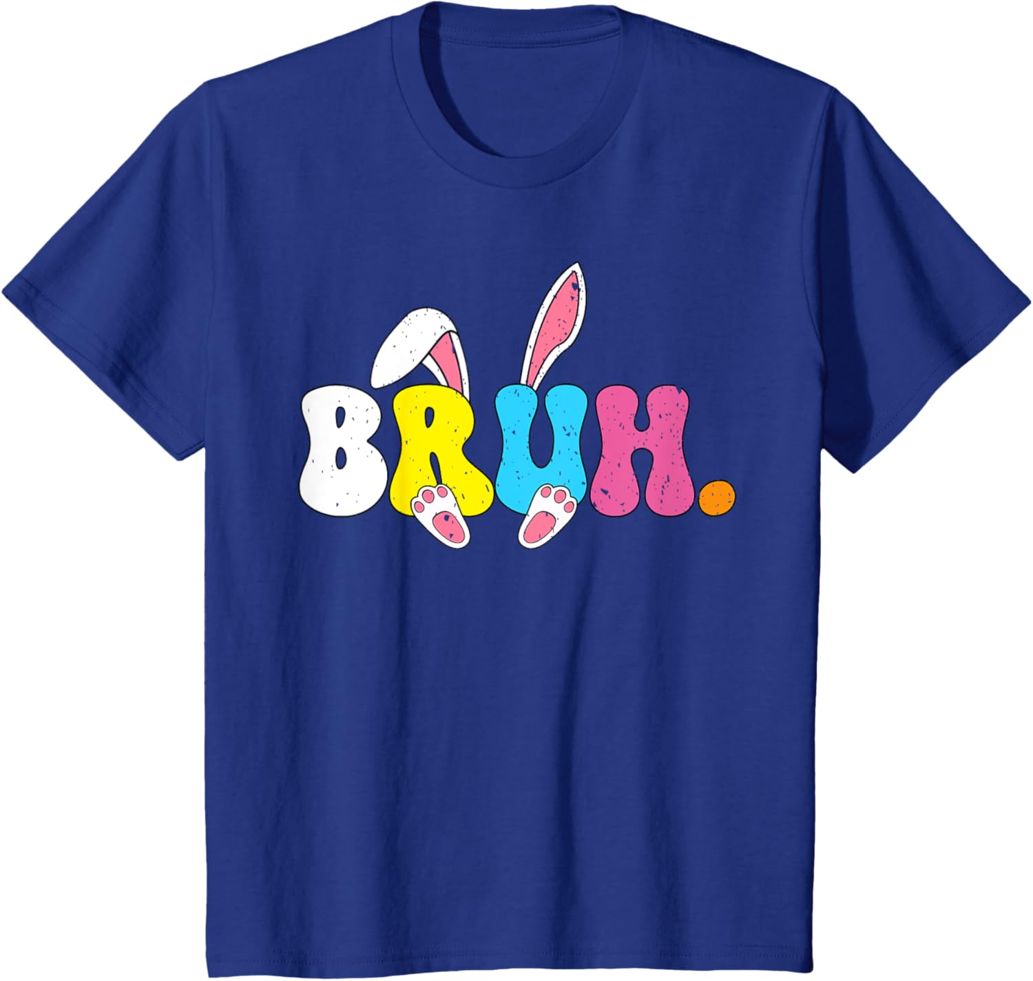 Bruh Easter Bunny Rabbit Face Easter Day Teens Boys Kids T-Shirt