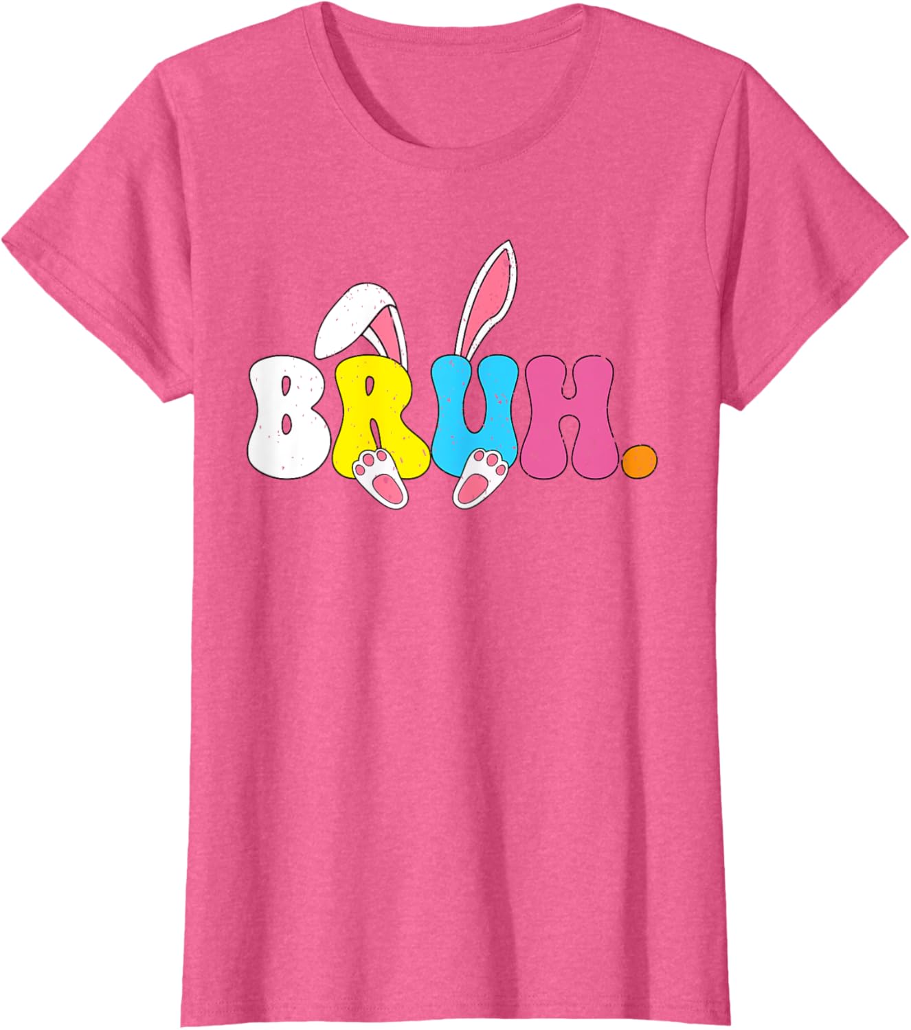 Bruh Easter Bunny Rabbit Face Easter Day Teens Boys Kids T-Shirt