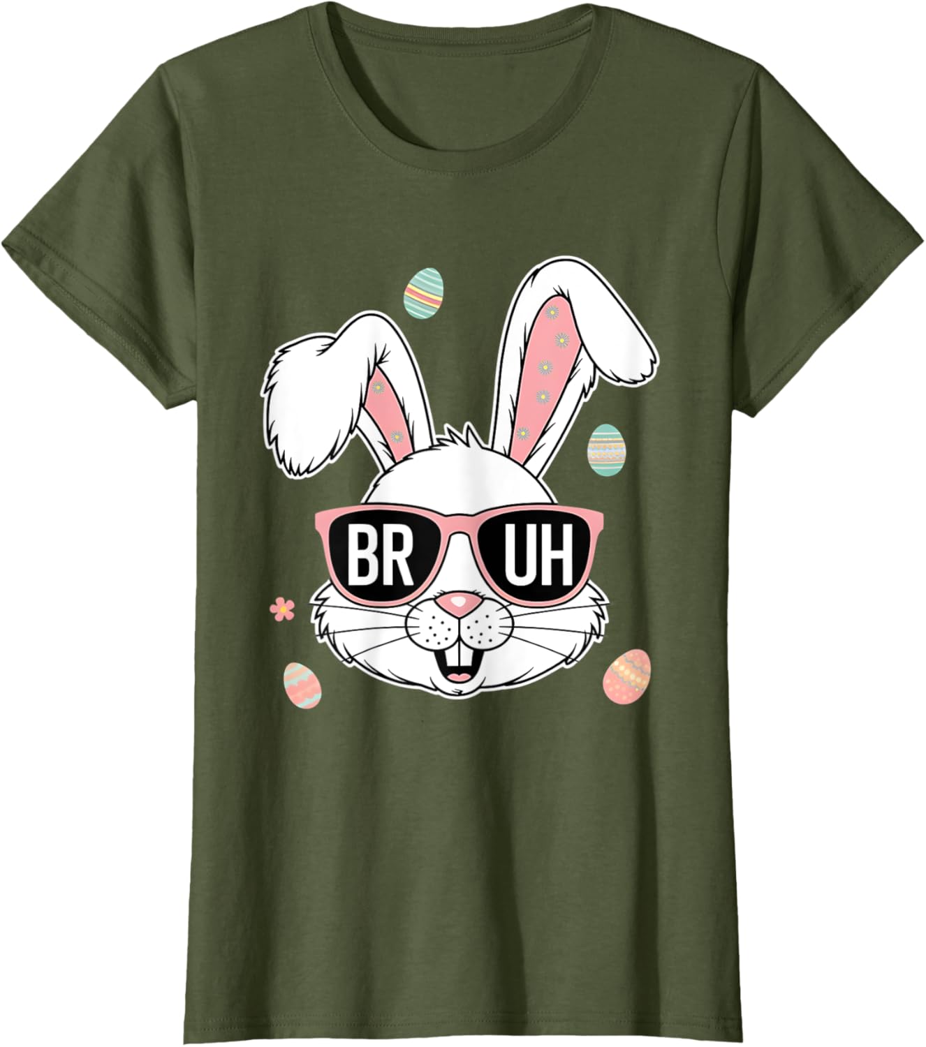 Bruh Easter Bunny Sunglasses Men Boy Kids Toddlers Gifts T-Shirt