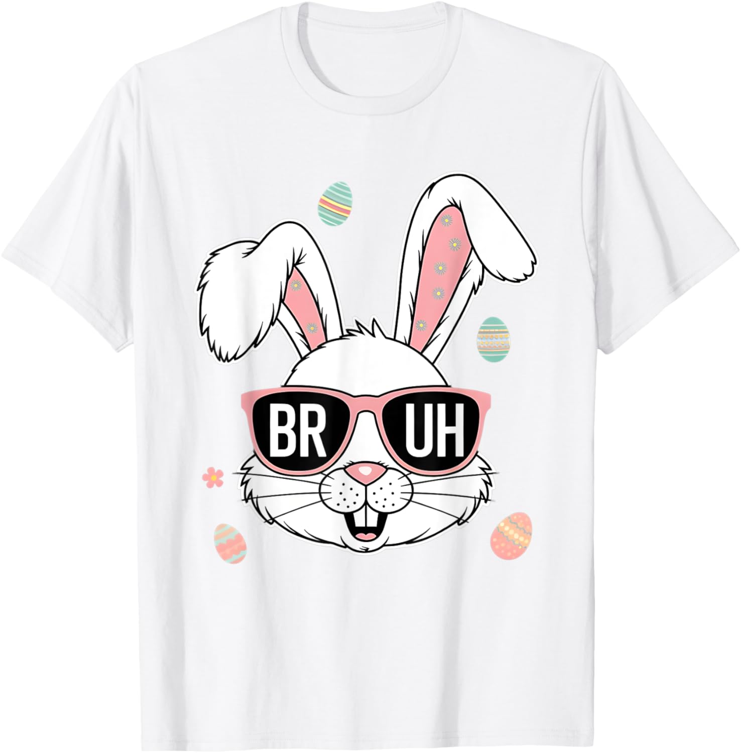 Bruh Easter Bunny Sunglasses Men Boy Kids Toddlers Gifts T-Shirt