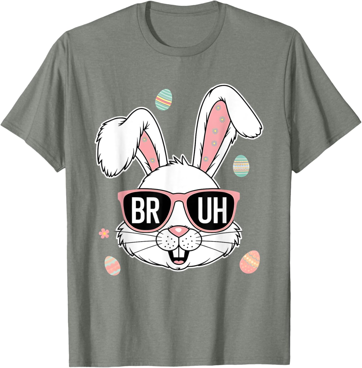 Bruh Easter Bunny Sunglasses Men Boy Kids Toddlers Gifts T-Shirt