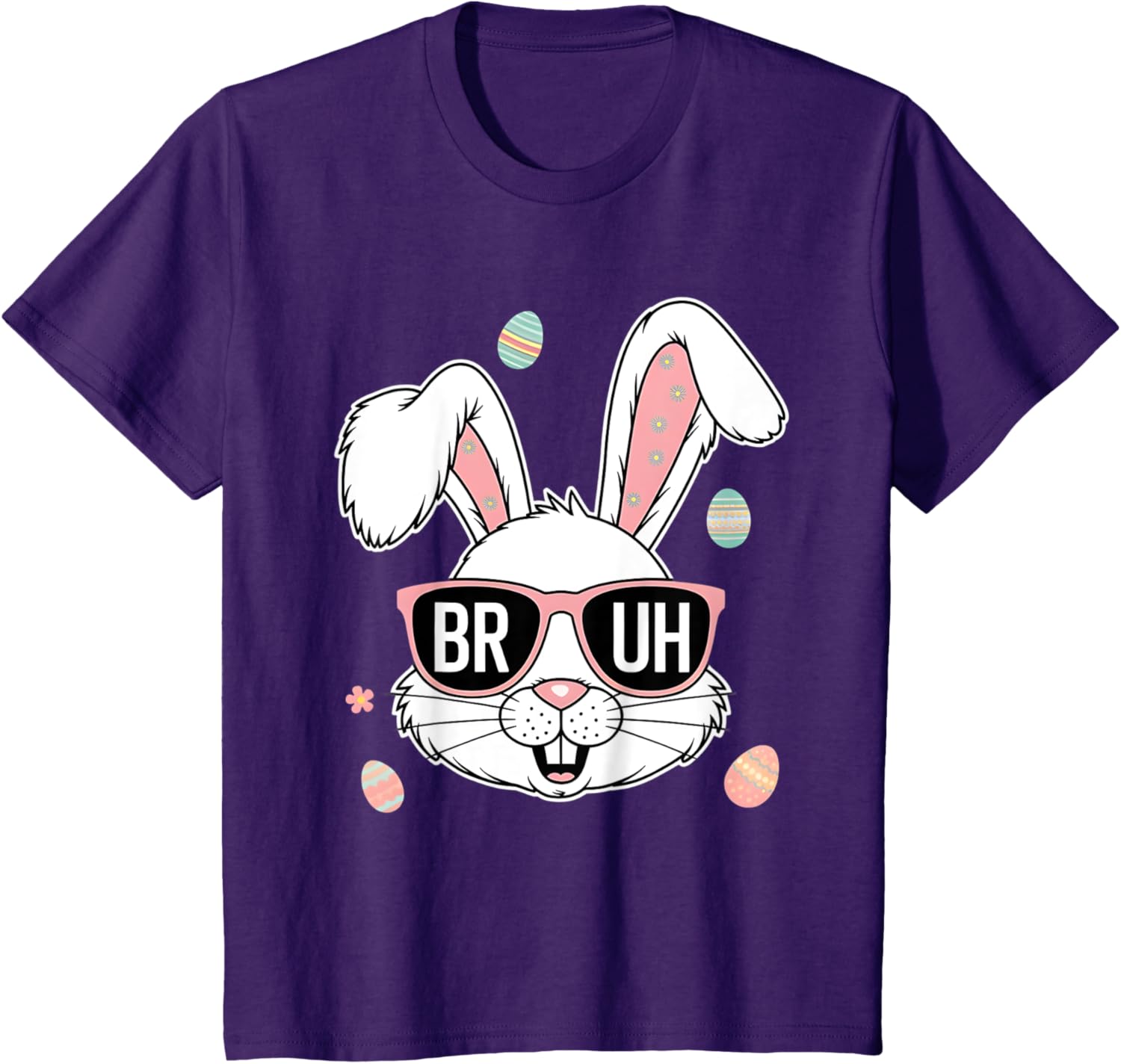 Bruh Easter Bunny Sunglasses Men Boy Kids Toddlers Gifts T-Shirt