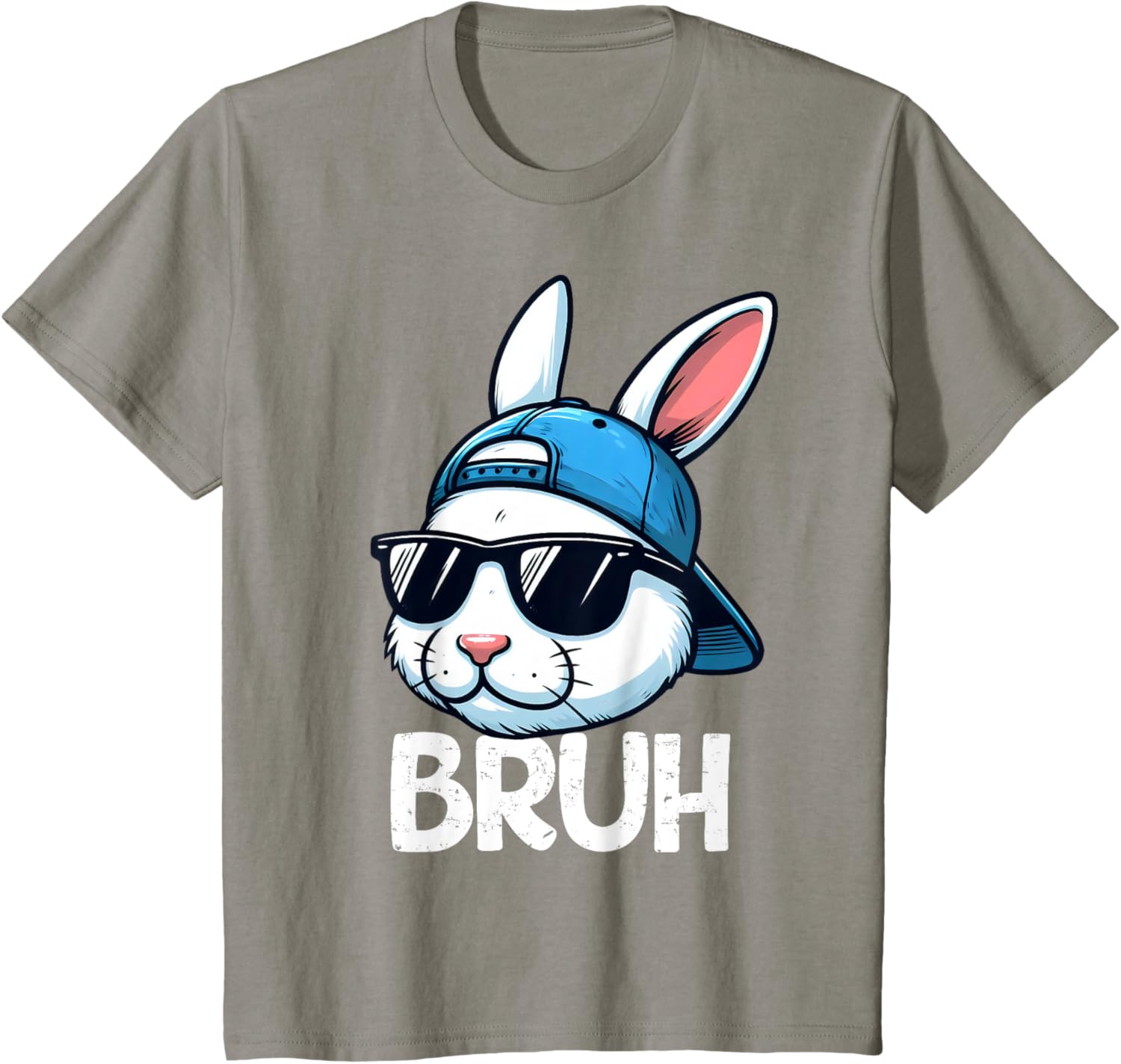 Bruh Easter Day Bunny Spring Easter Eggs Hunting Boys Kids T-Shirt