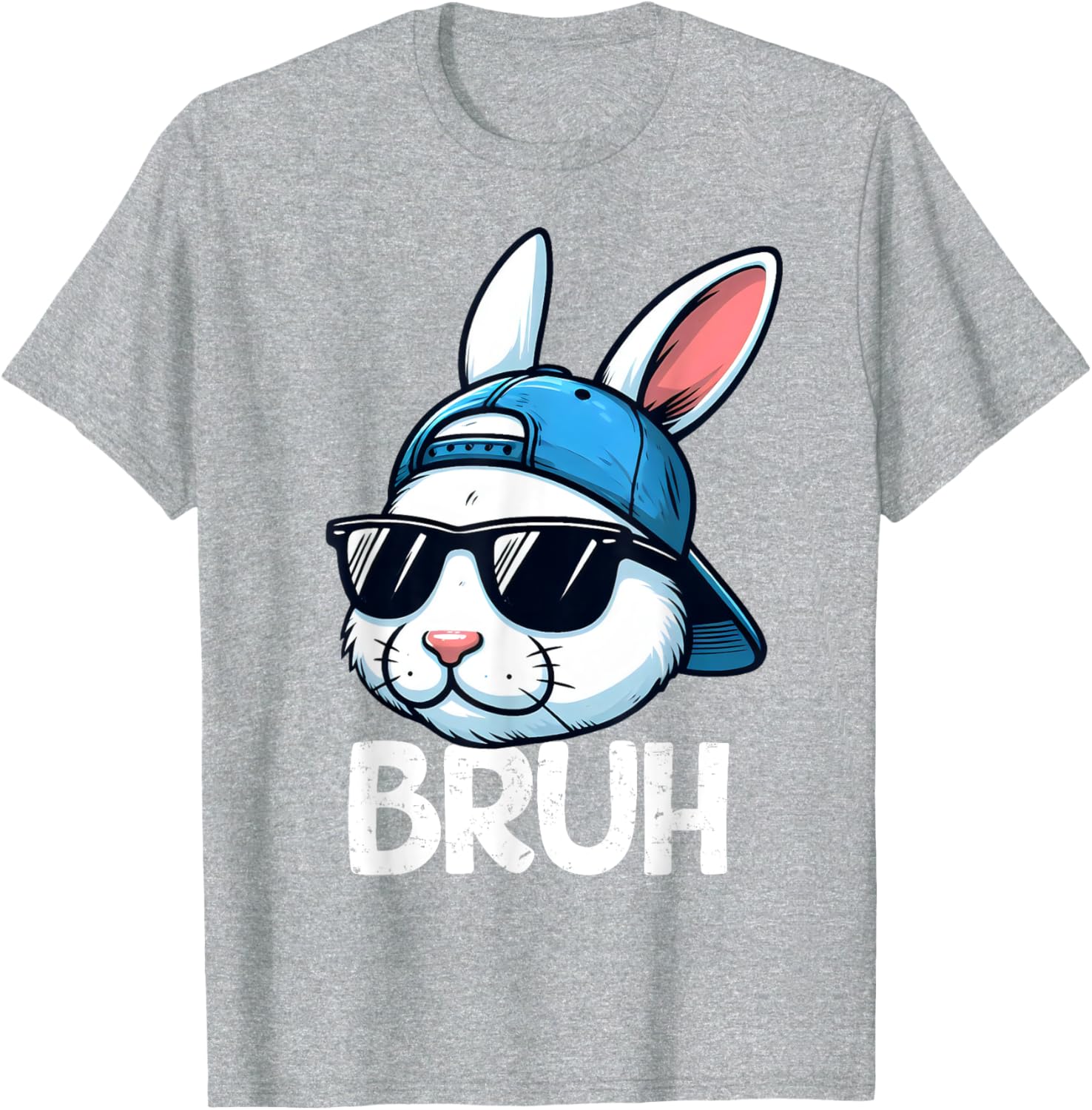 Bruh Easter Day Bunny Spring Easter Eggs Hunting Boys Kids T-Shirt