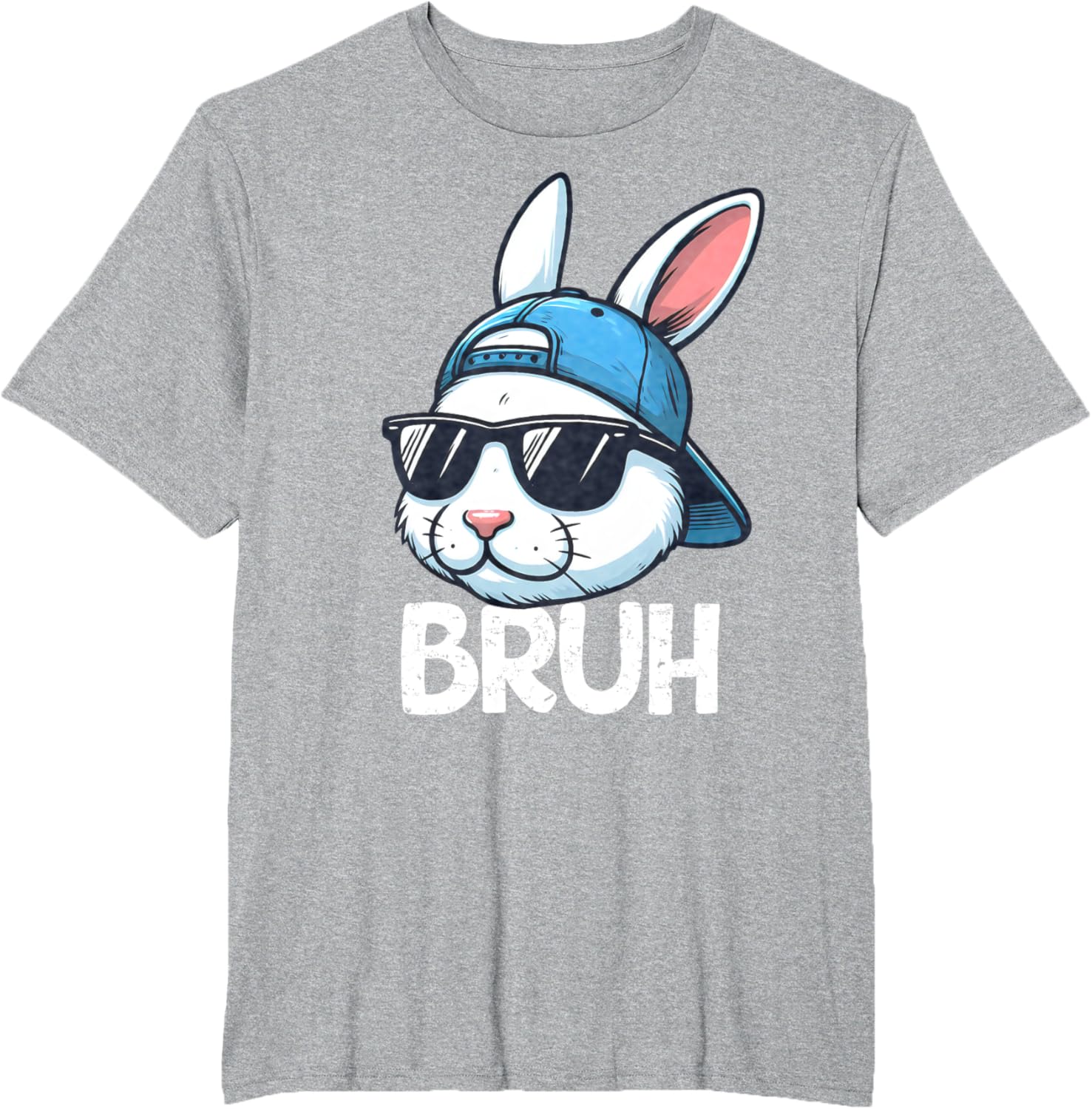 Bruh Easter Day Bunny Spring Easter Eggs Hunting Boys Kids T-Shirt