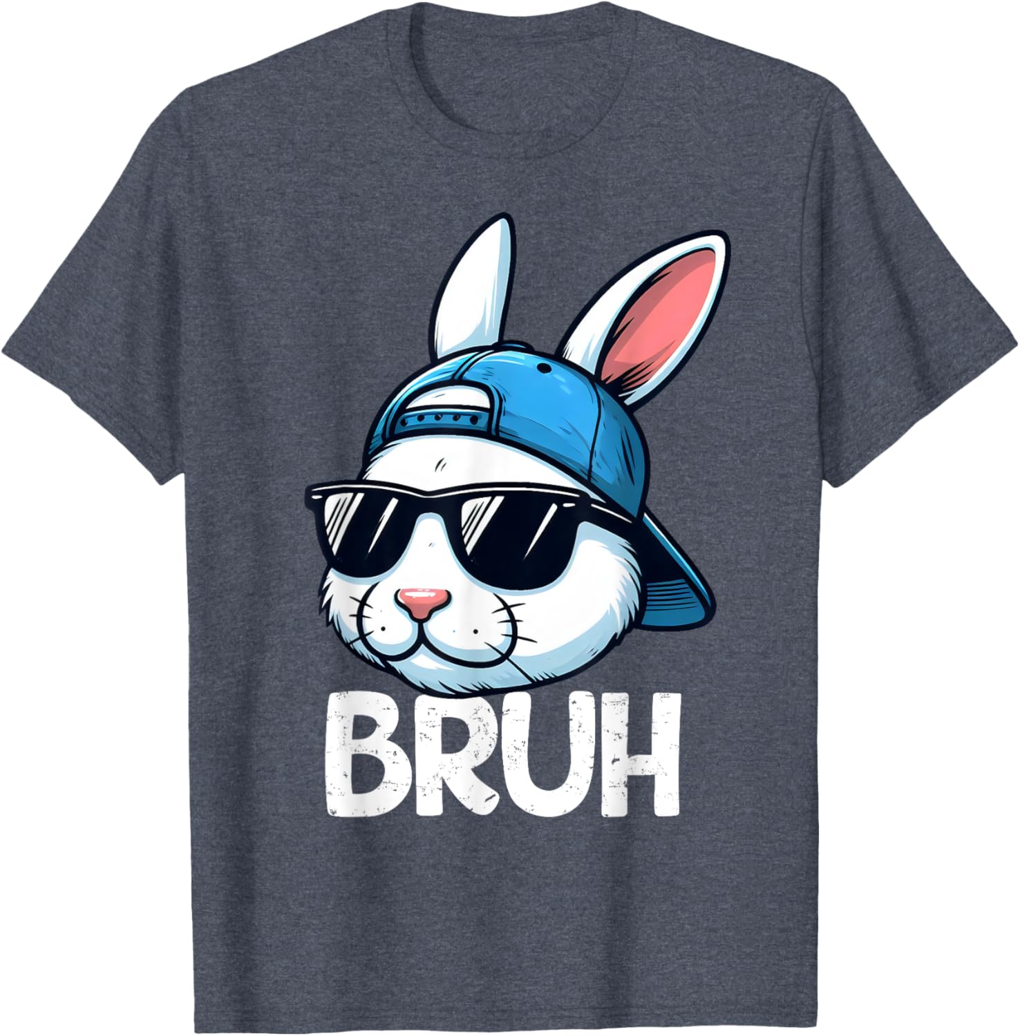 Bruh Easter Day Bunny Spring Easter Eggs Hunting Boys Kids T-Shirt